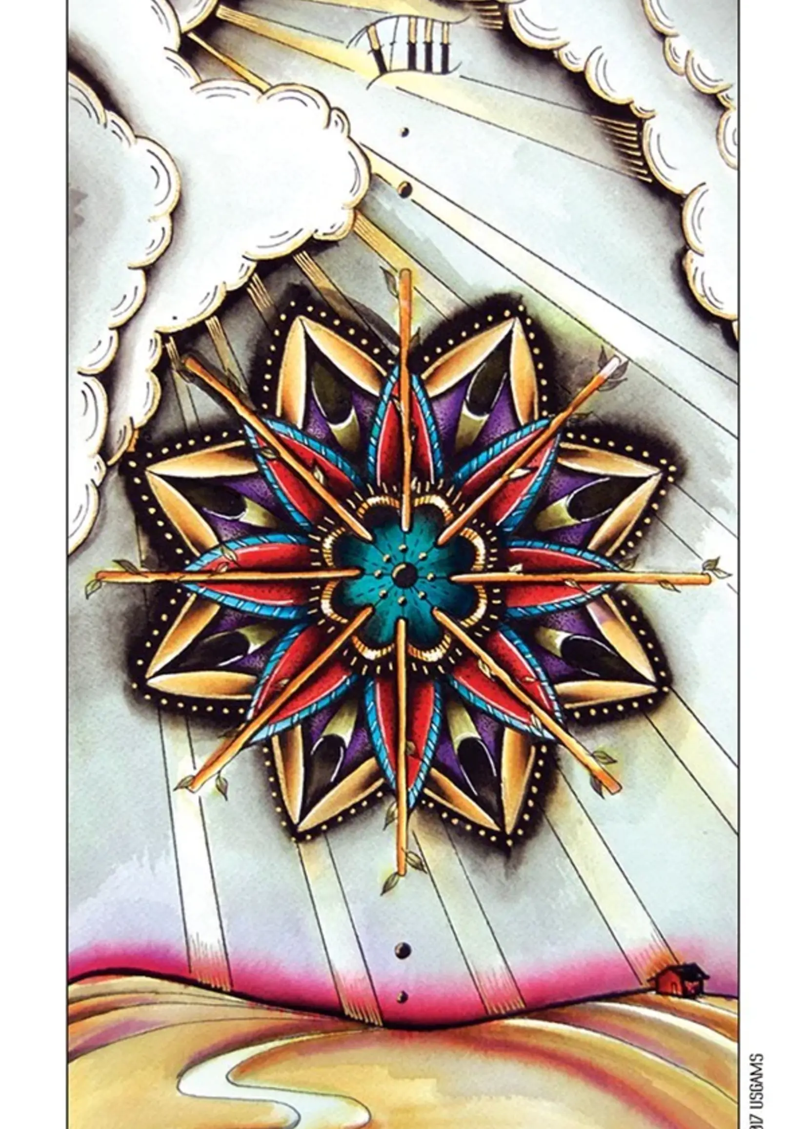 Eight Coins Tattoo Tarot