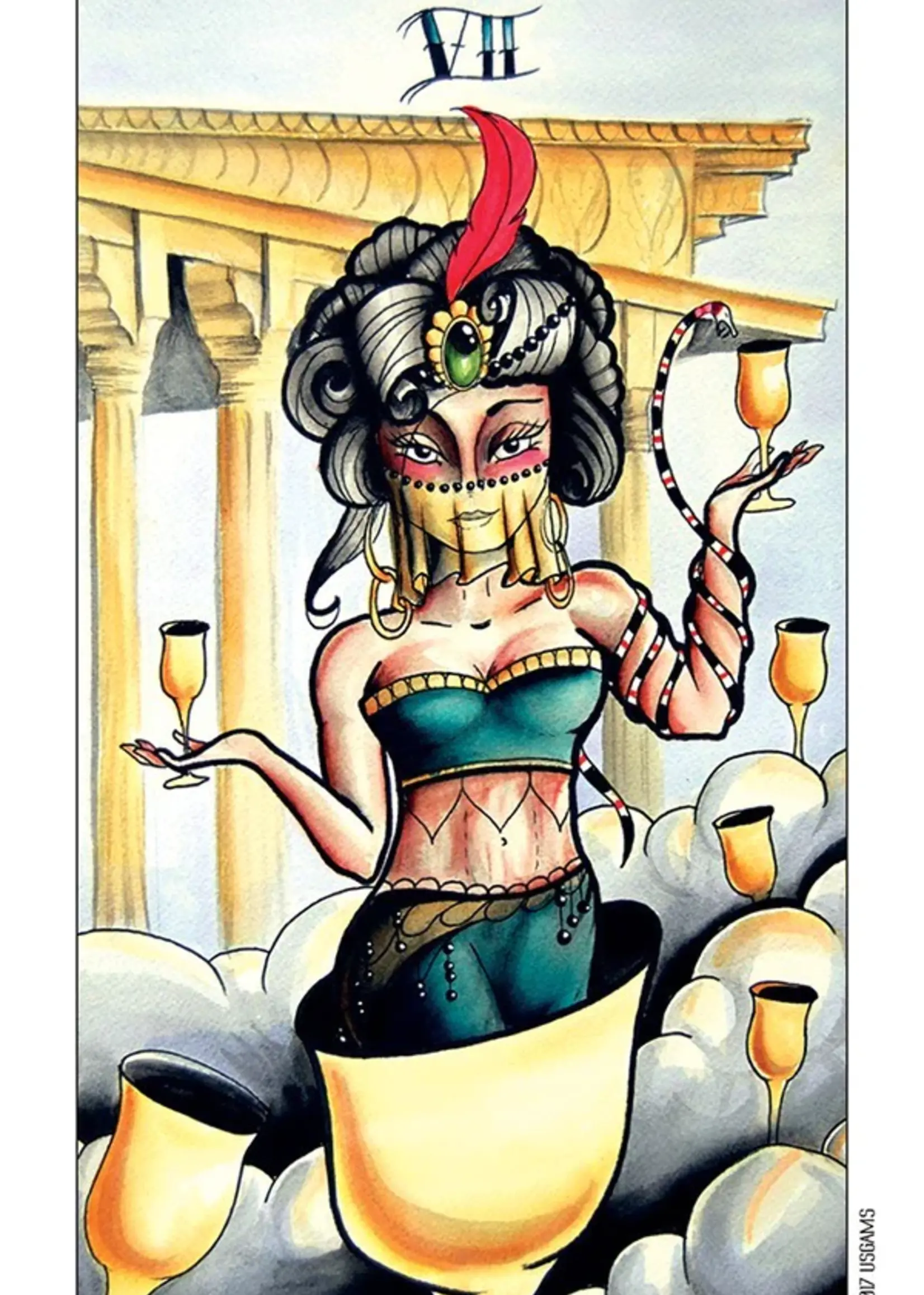 Eight Coins Tattoo Tarot