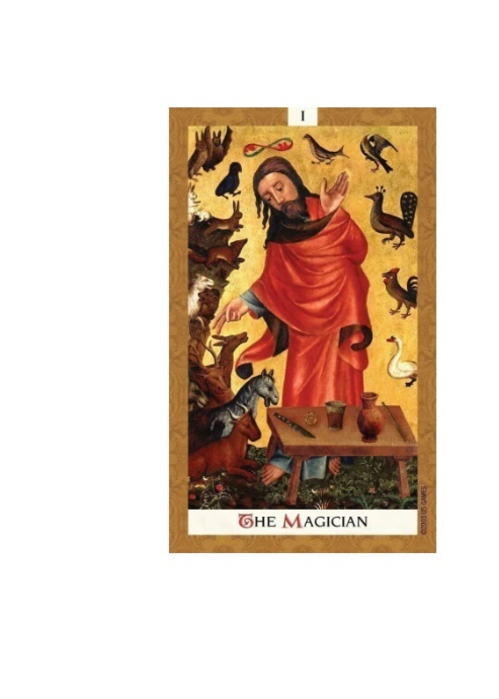 Golden Tarot 78-Card Deck & Book