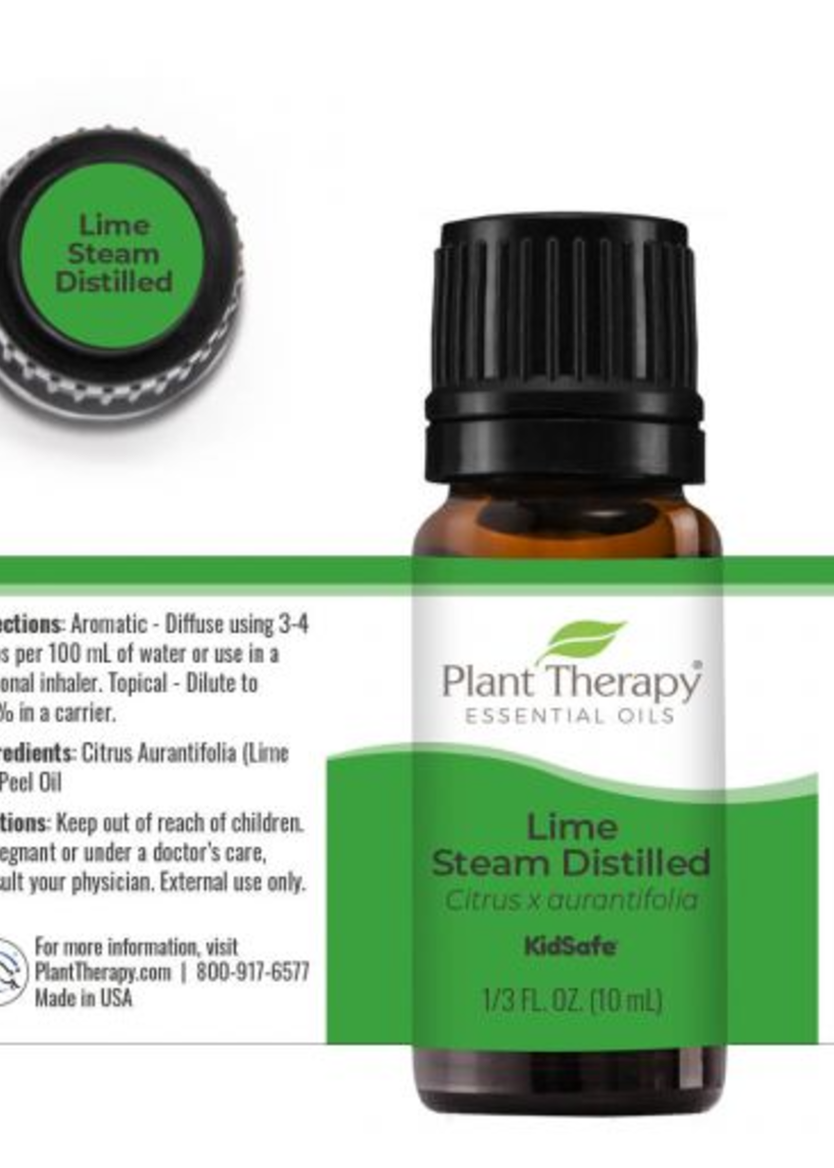 Plant Therapy Lime Steam Distilled Essential Oil 10 mL