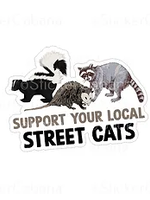 Support Your Local Street Cat Sticker