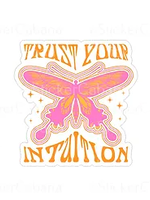 Trust Your Intuition Butterfly Sticker