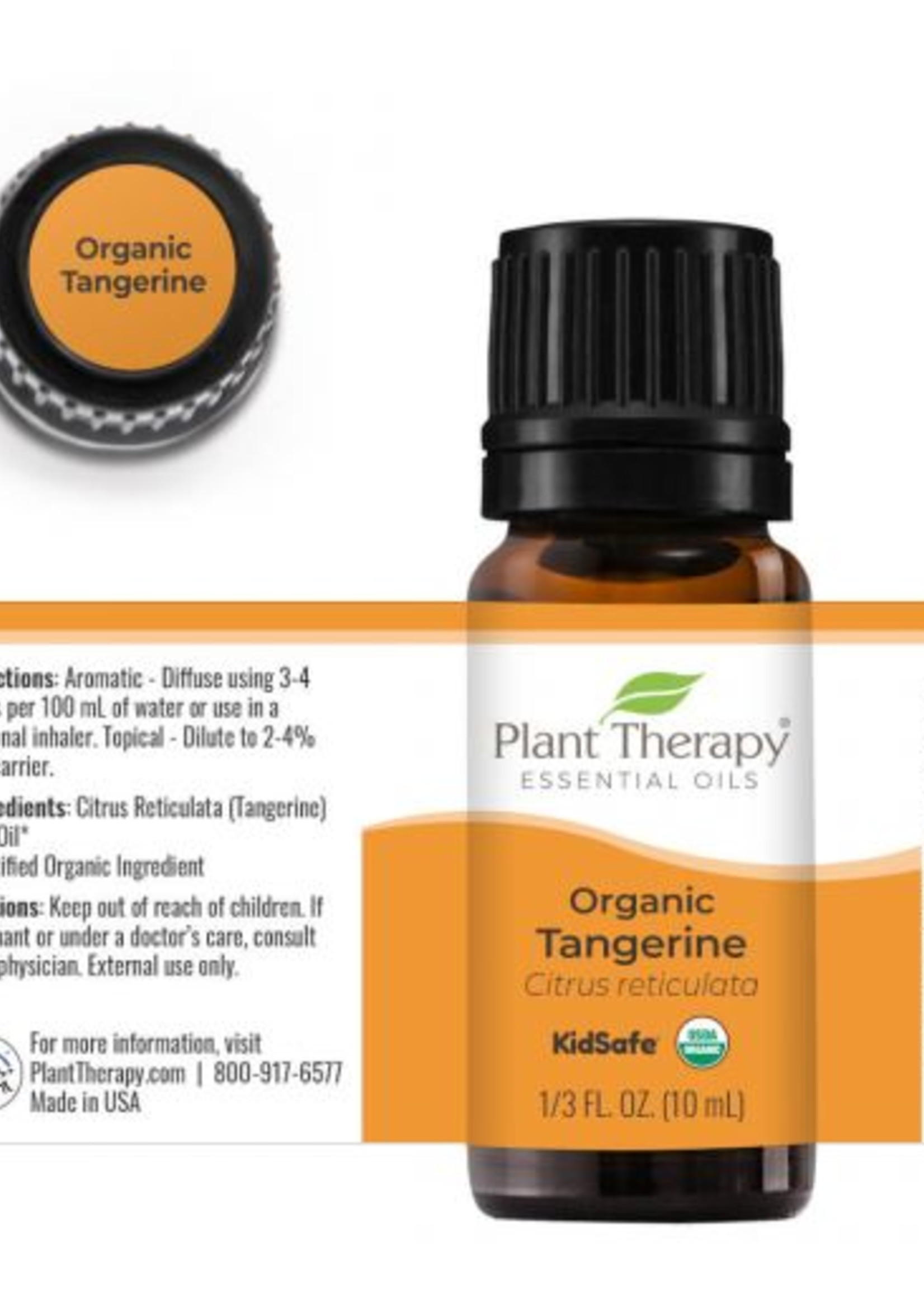 Plant Therapy Tangerine Organic Essential Oil 10ml