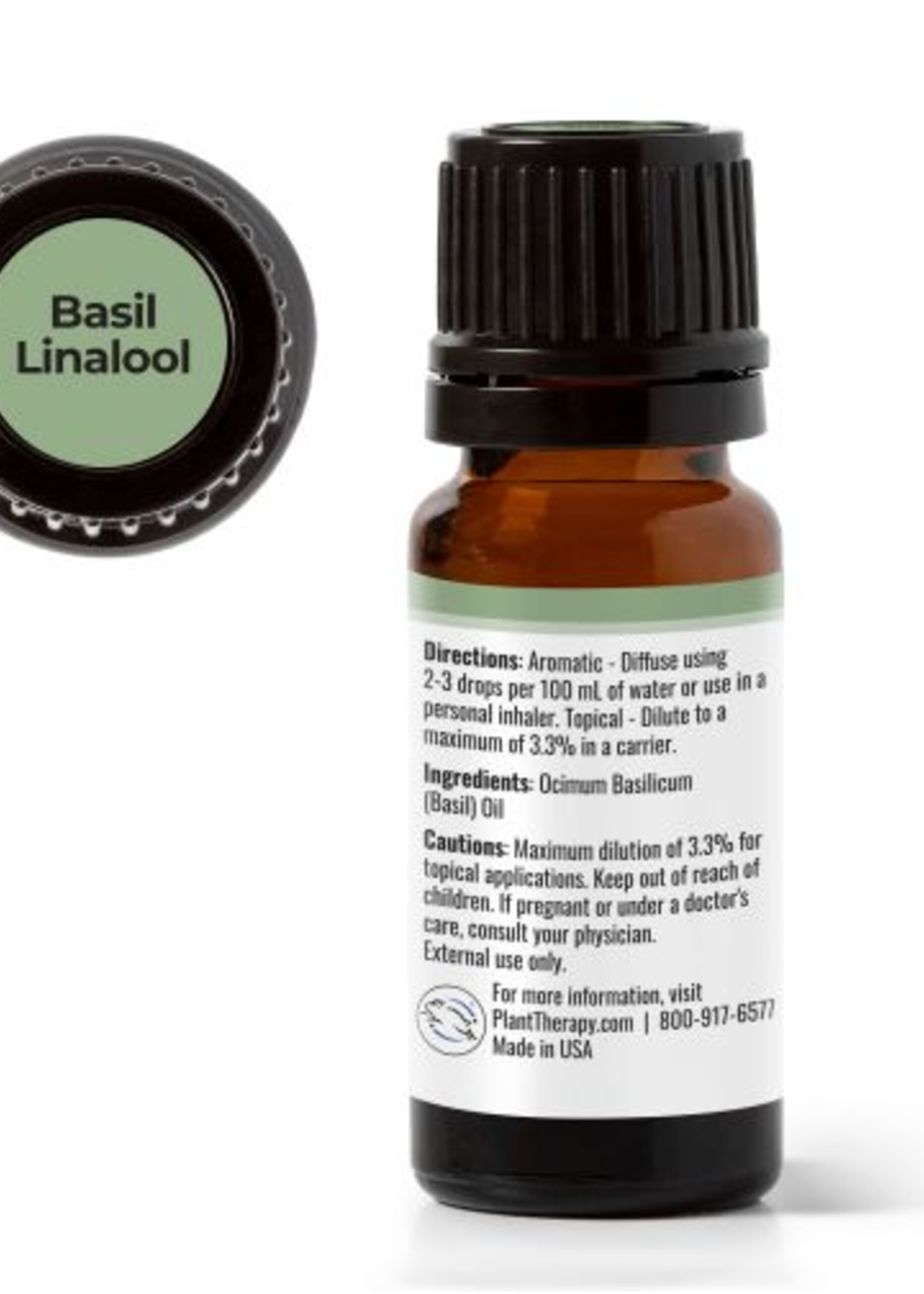 Plant Therapy Basil Linalool Essential Oil 10ml