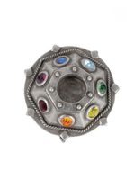 Chakra Spell Candle Holder -Pewter