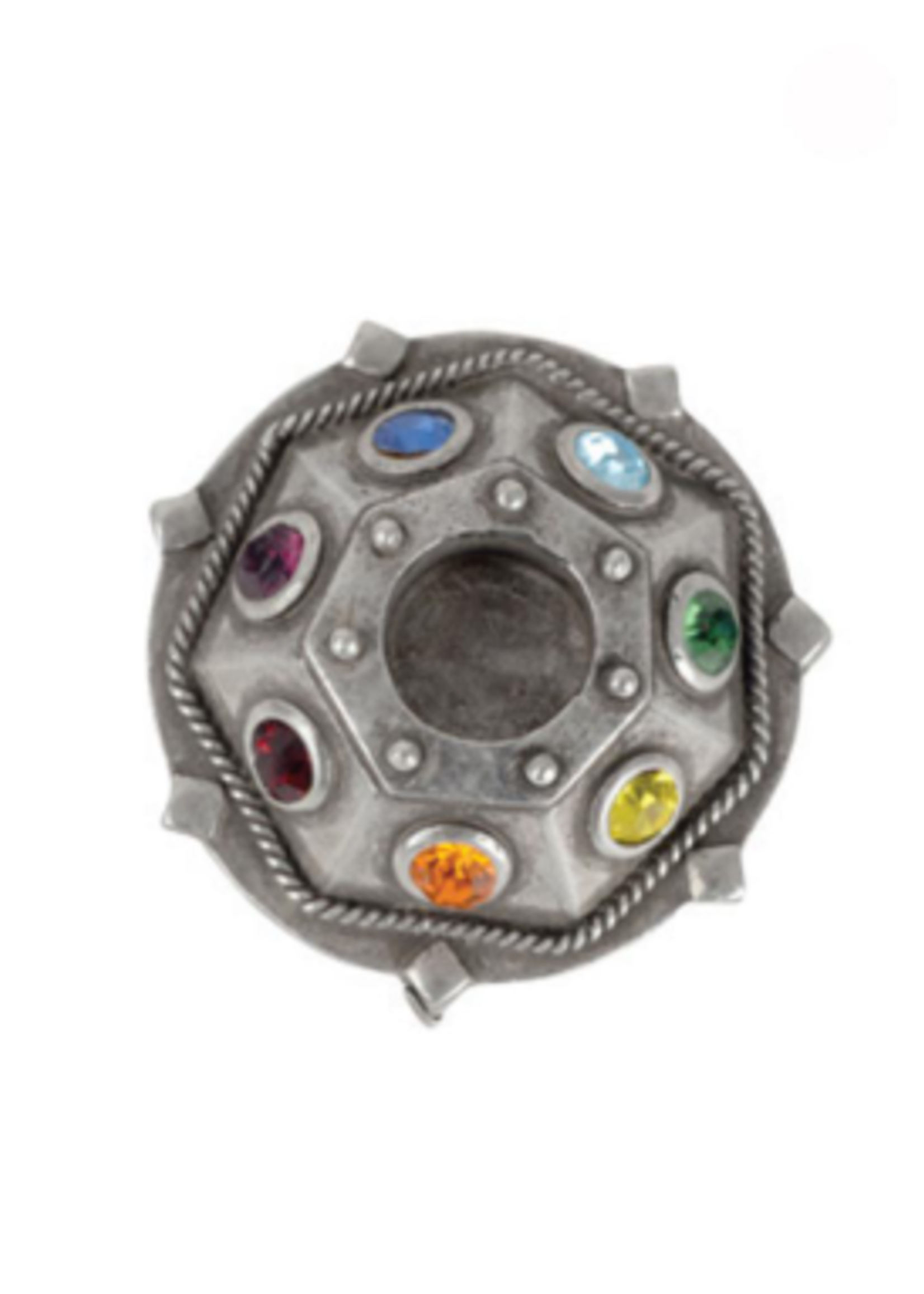 Chakra Spell Candle Holder -Pewter