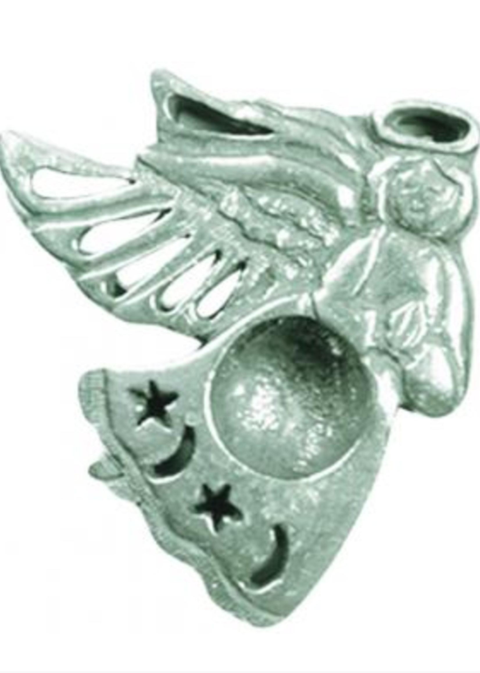 Spell Candle Holders -Pewter