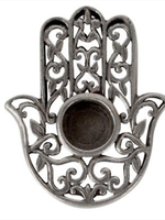 Spell Candle Holders -Pewter