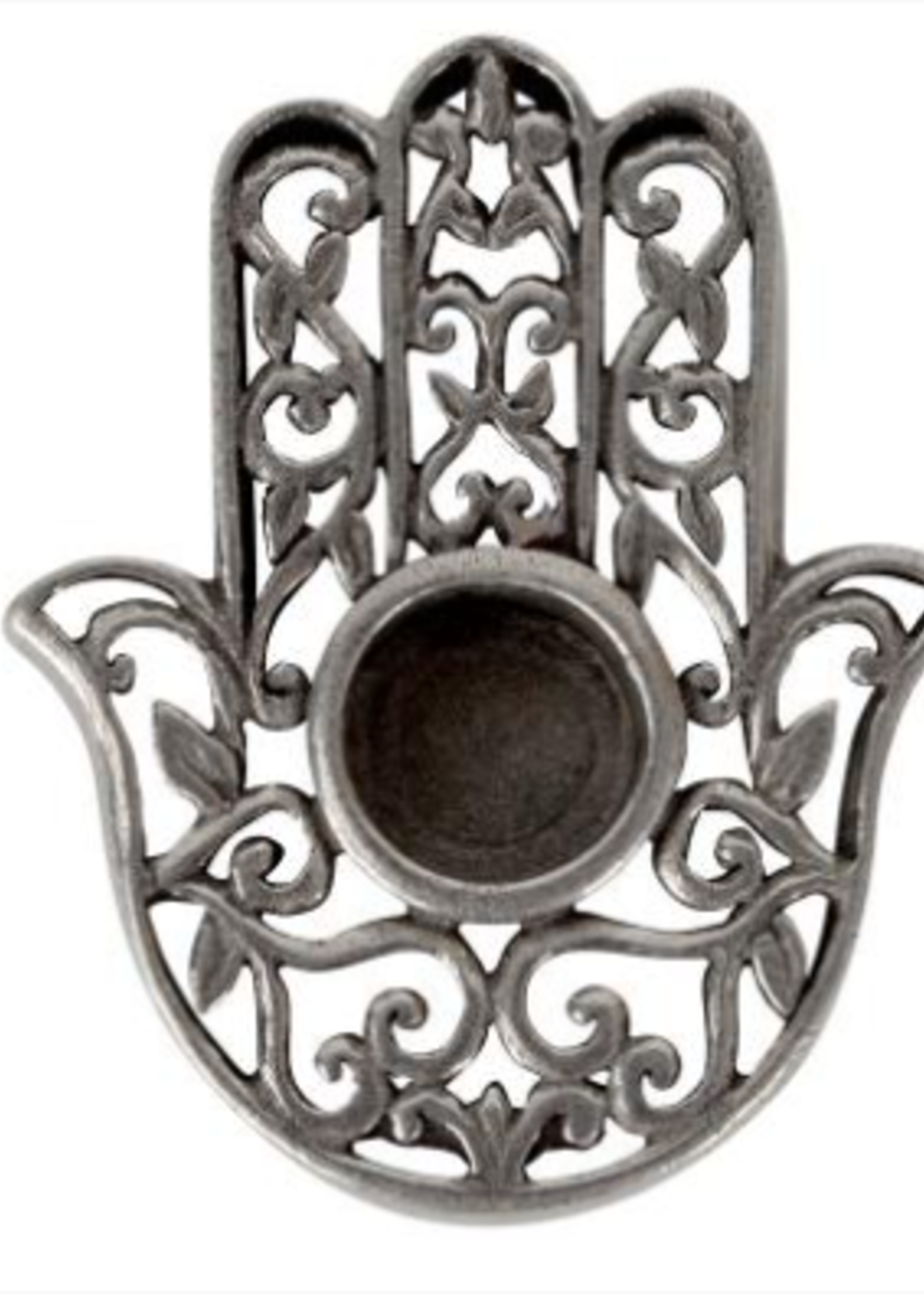 Spell Candle Holders -Pewter