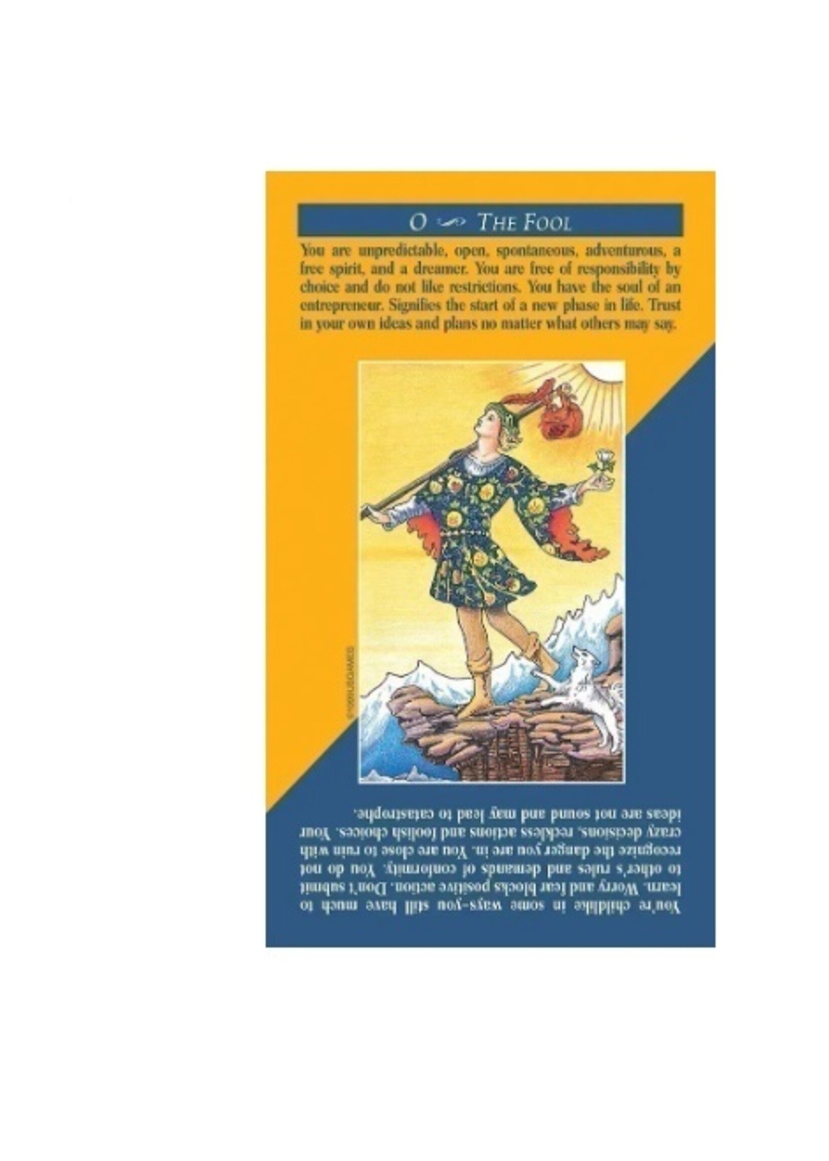 Quick & Easy Tarot 78-Card Deck (Descriptions on Card)