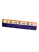 Lotus - Wooden Incense Stick & Cone Burner Box 12"