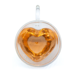 Double Walled Glass Heart Cups 8 oz