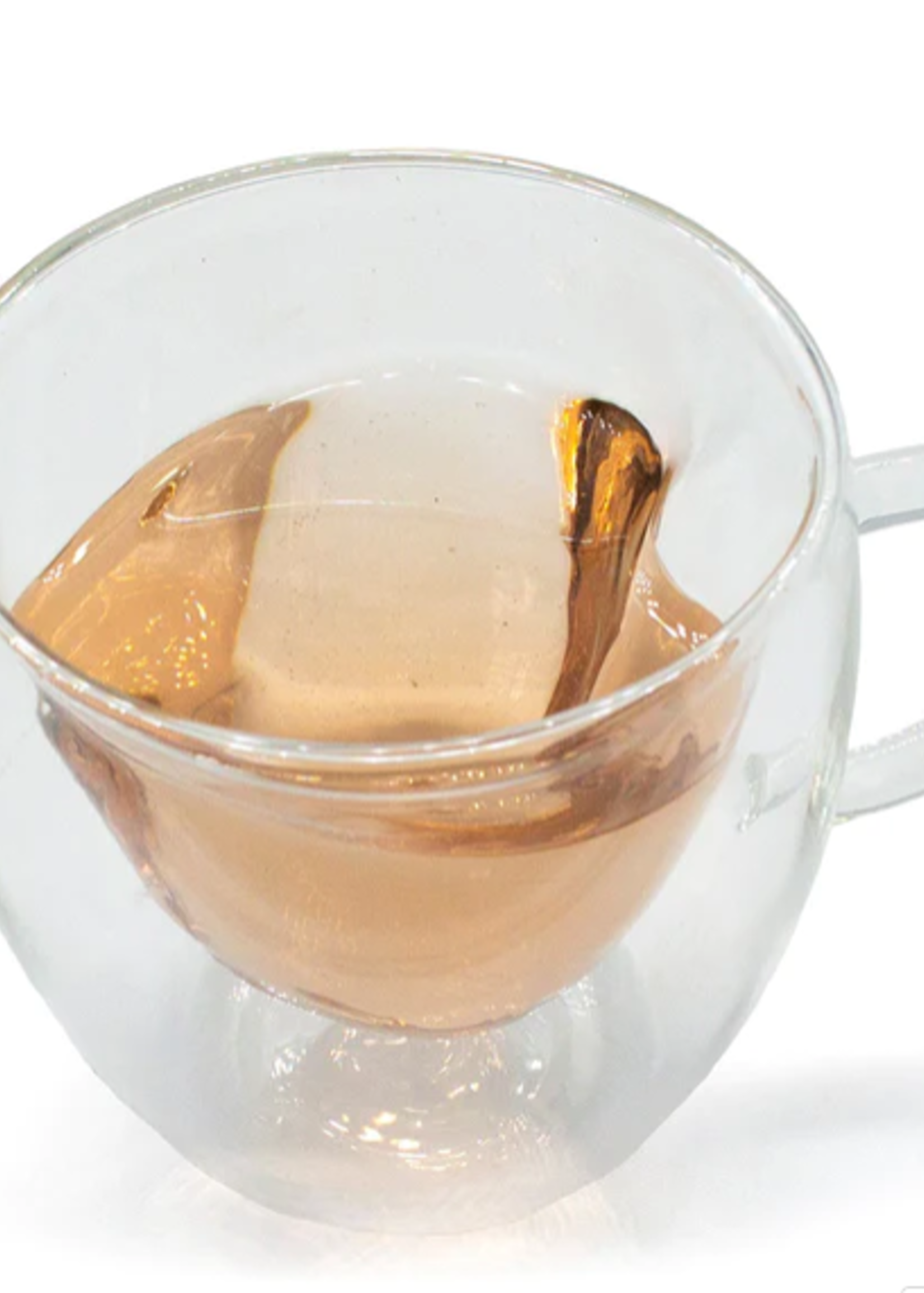 Double Walled Glass Heart Cups 8 oz