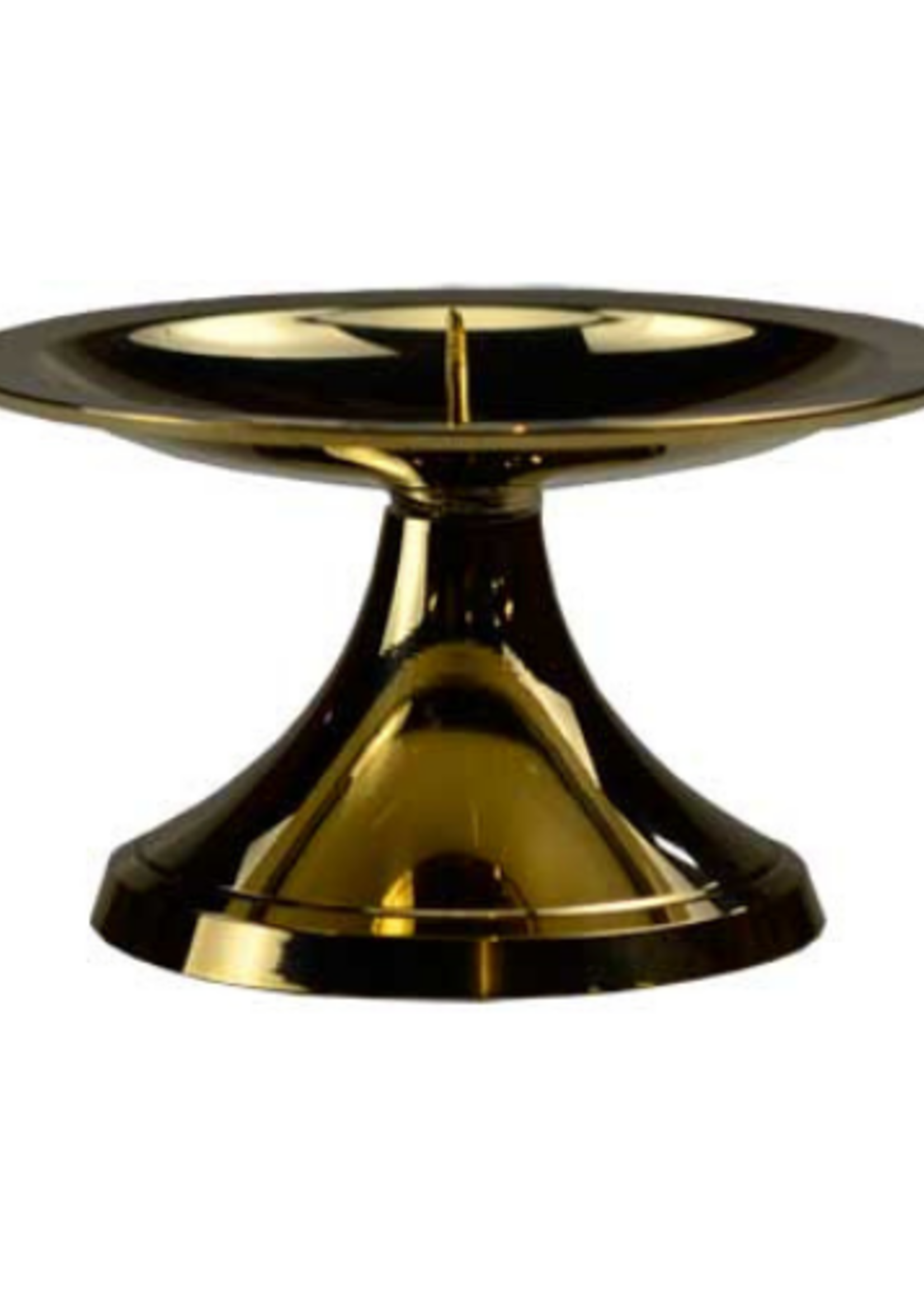 Brass Candle Holder w/Spike, 3 inc