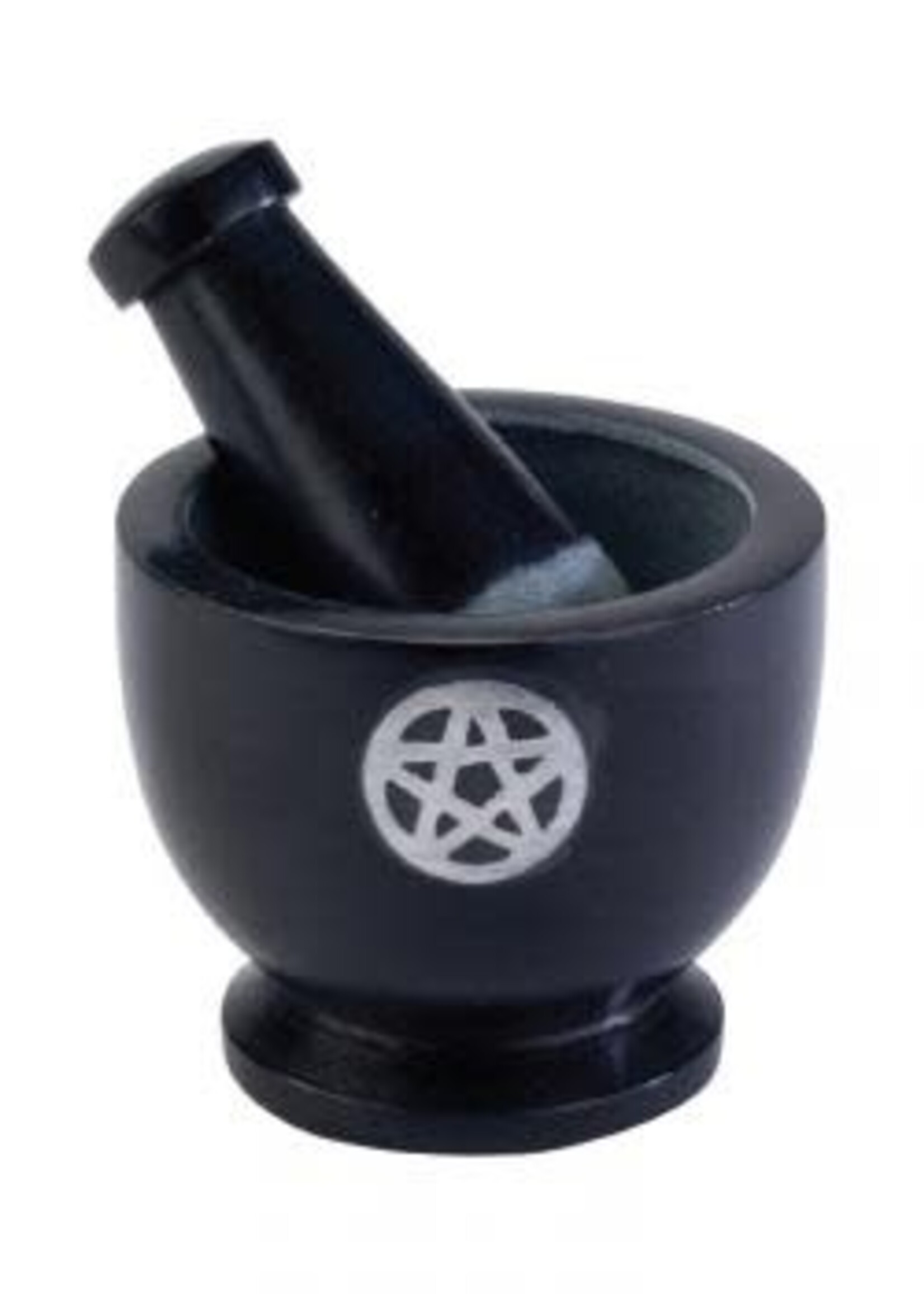 PENTACLE MORTAR & PESTLE 3" diameter, 2.5" tall