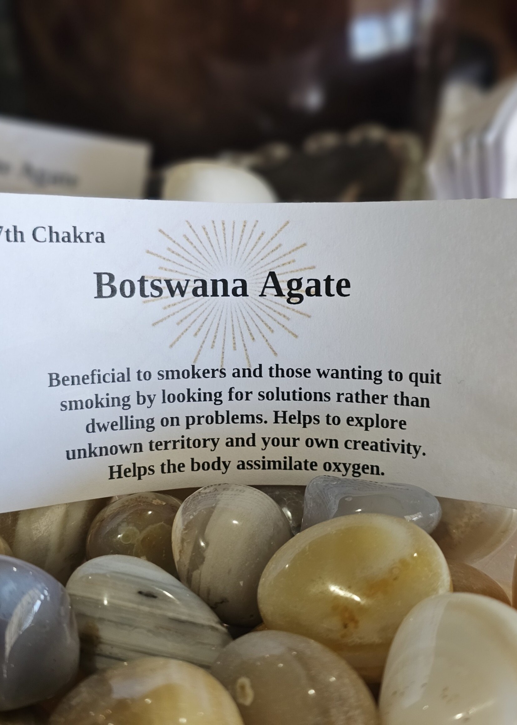 Botswana Agate Tumbled, Large