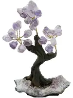 Amethyst  Bonsai Tree on Amethyst Base H5"x D1.5"