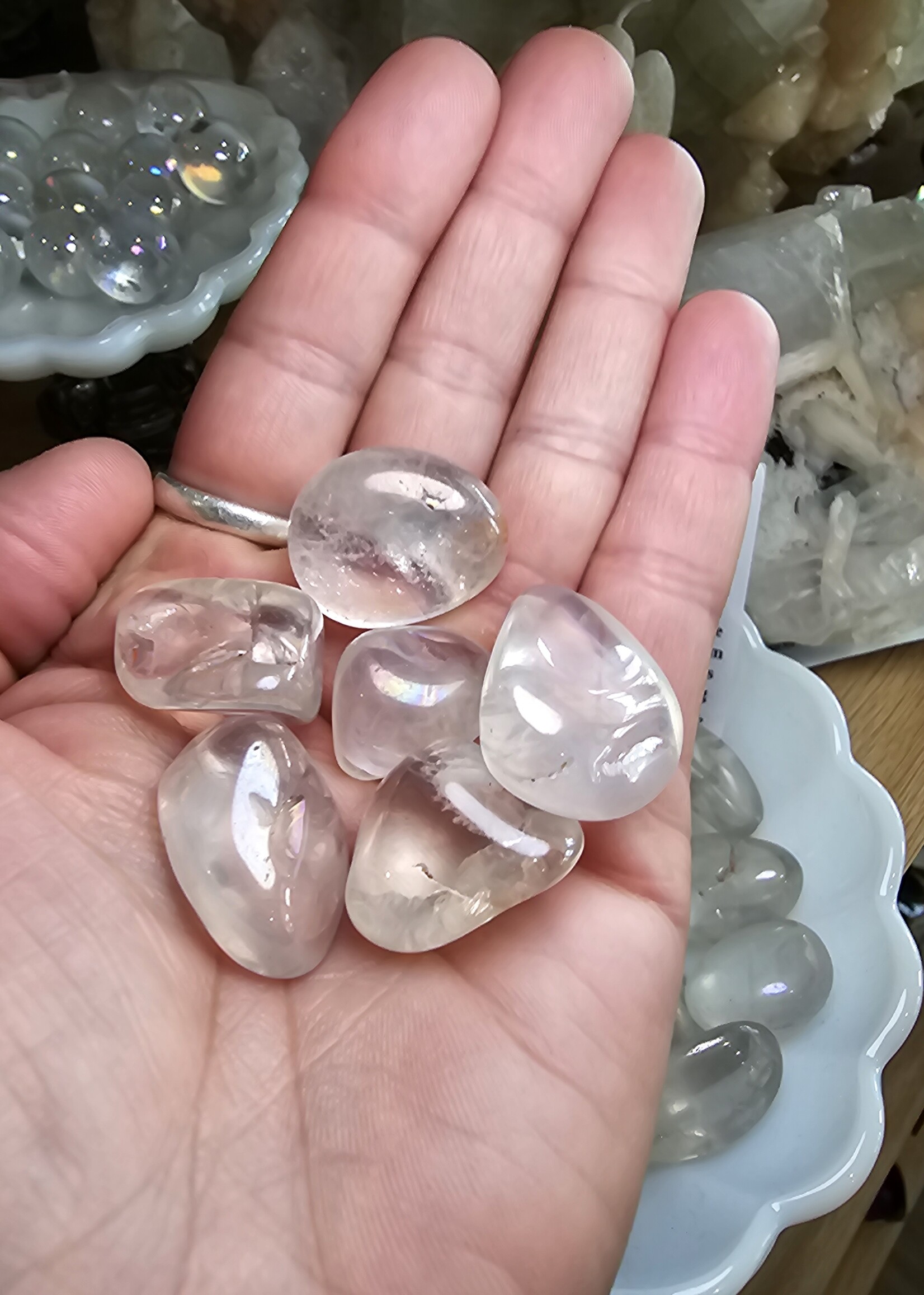 Angel Aura Quartz Tumbled, Medium