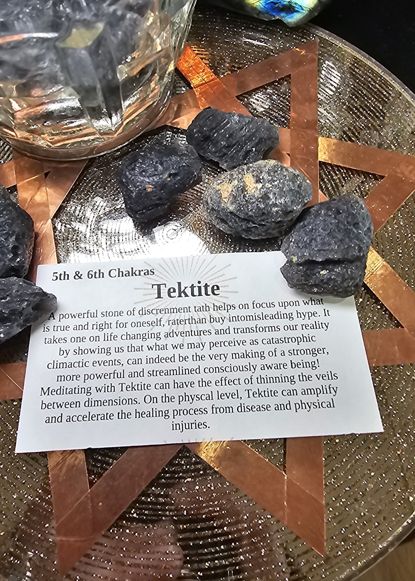 Tektite Natural Nugget 0.5"x 1"