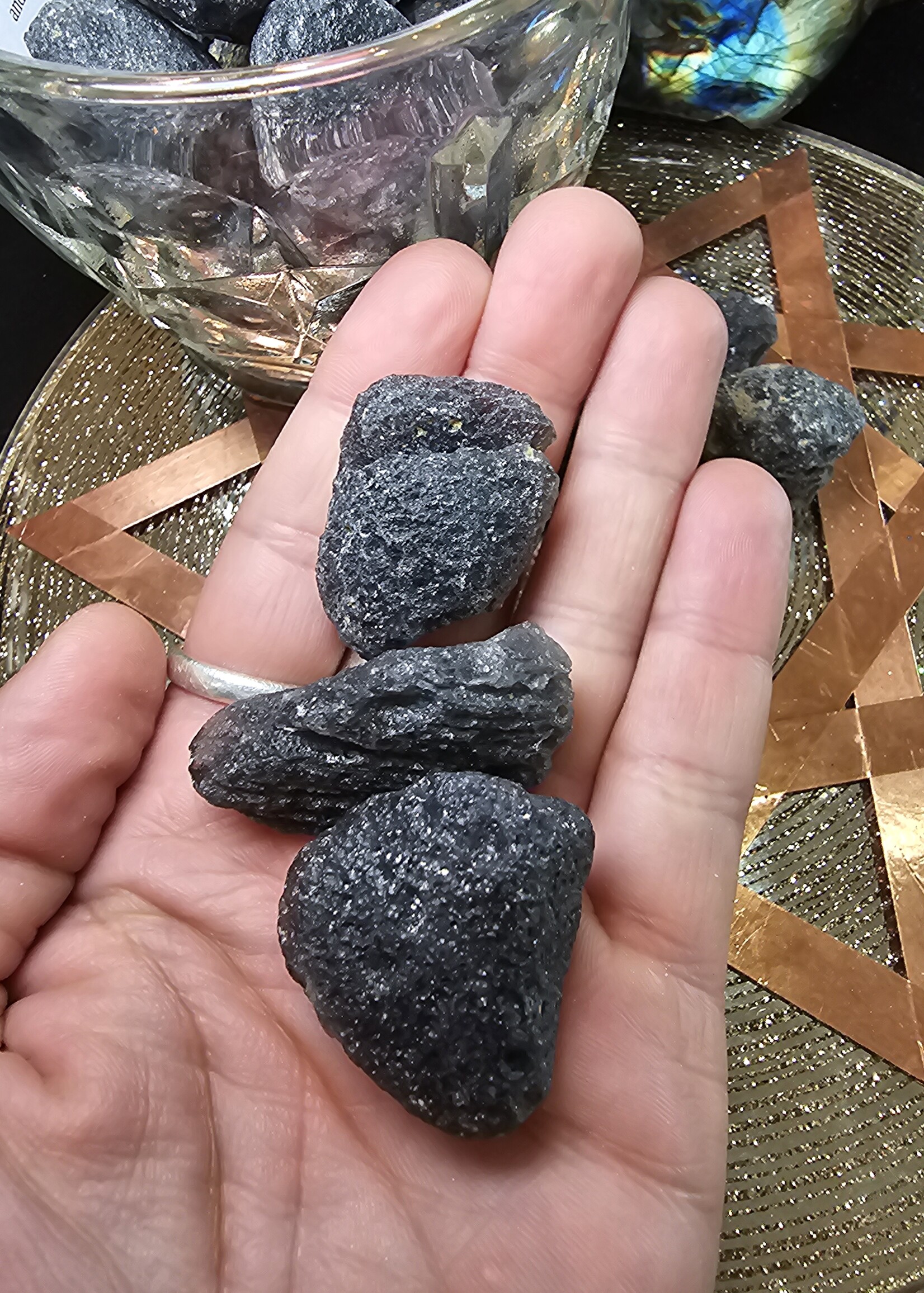 Tektite Natural Nugget 0.5"x 1"