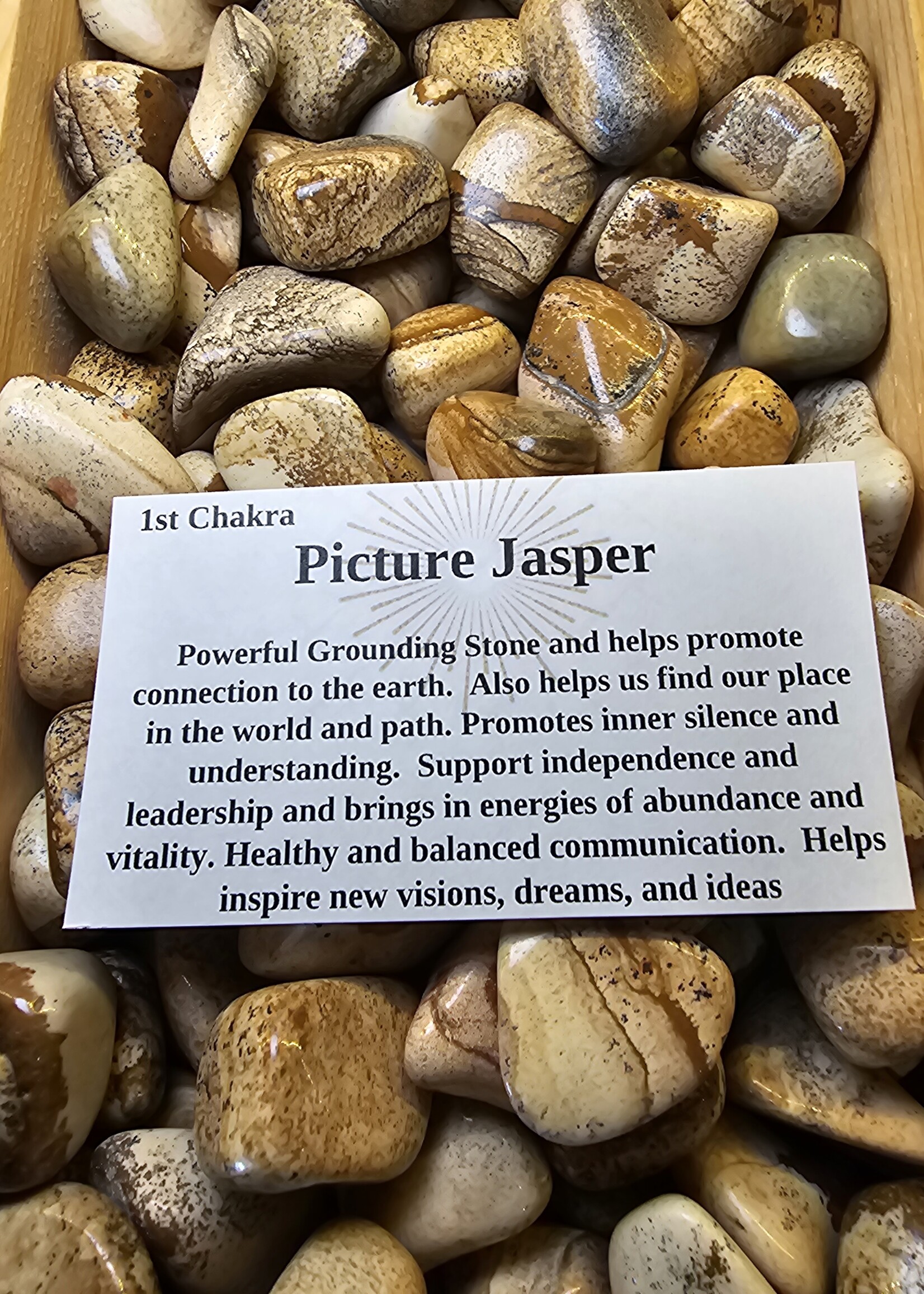 Picture Jasper Tumbled, Medium