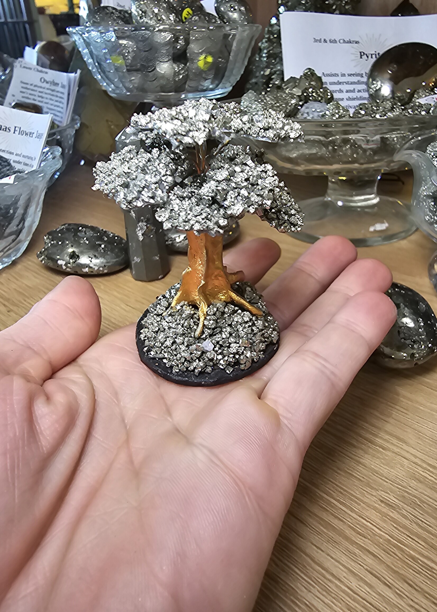 Pyrite Prosperity Tree H3"x W2"