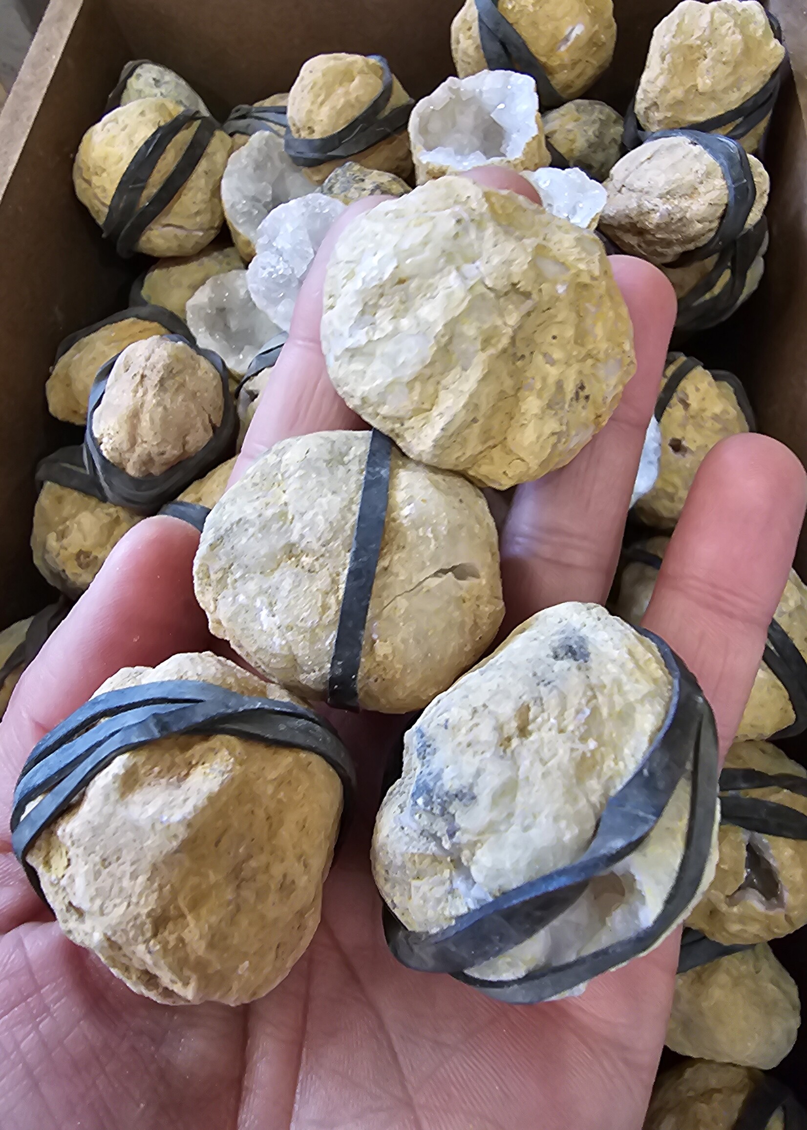 Mini Moroccan Geode Pair Cut - Mrocco 1.5"x1.5"