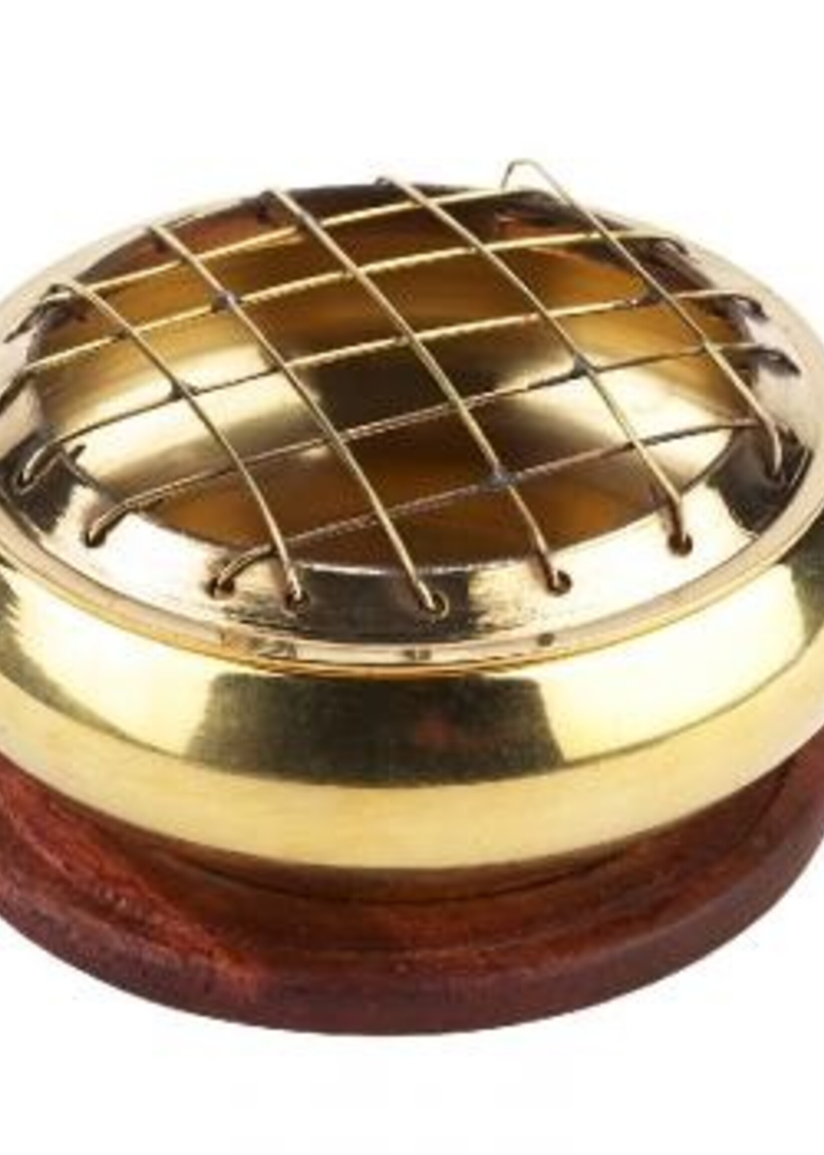 3" Charcoal Burner w/Wood Base