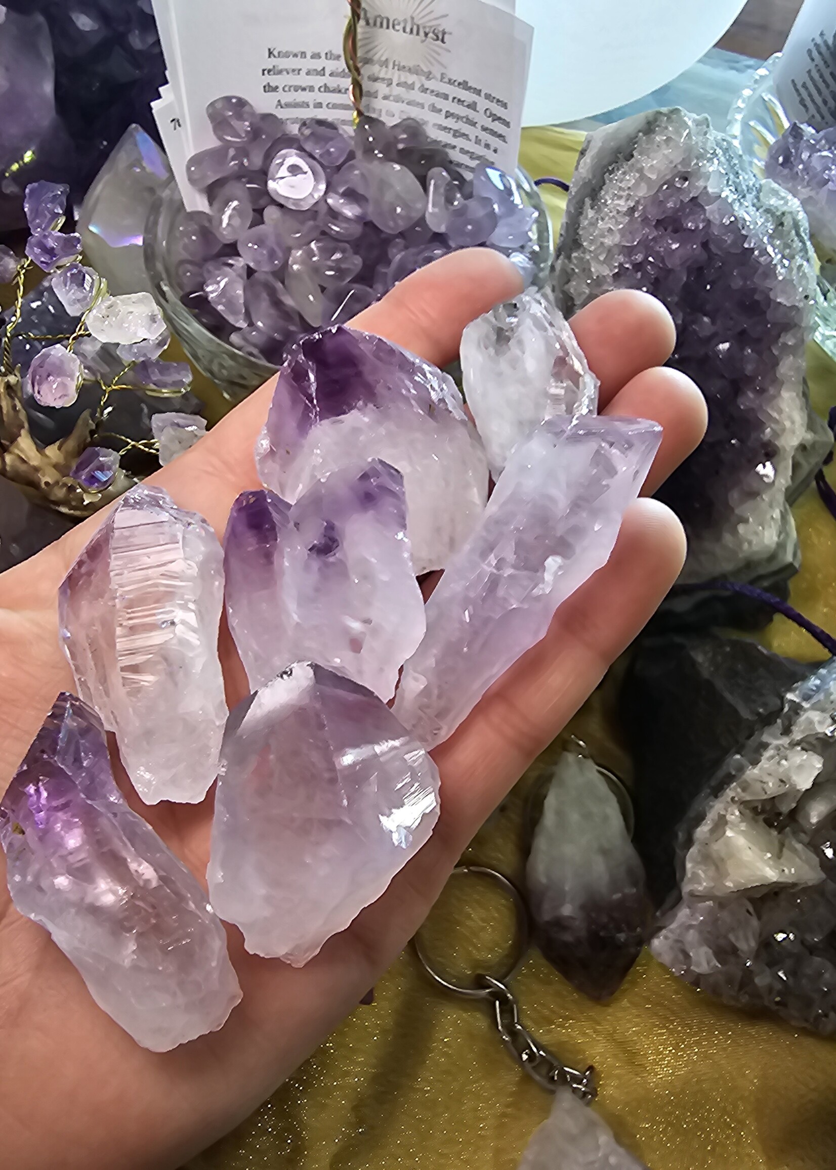 Amethyst Point B Grade Lavender 2.5" x1"
