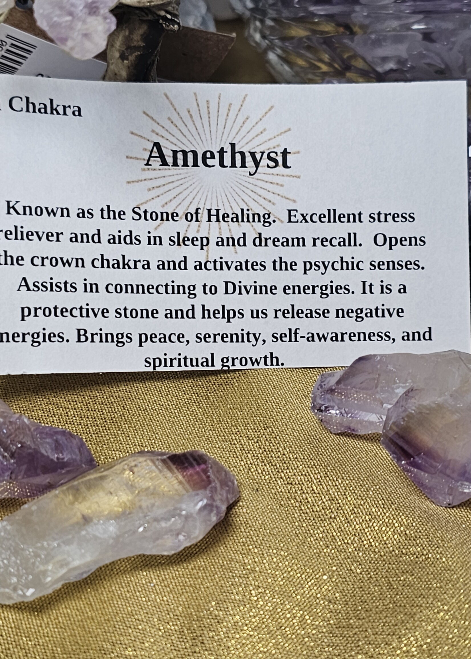 Amethyst Point B Grade Lavender 2.5" x1"