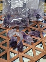 Set of 6- Amethyst Gridding Points X Small 1"x 0.5"