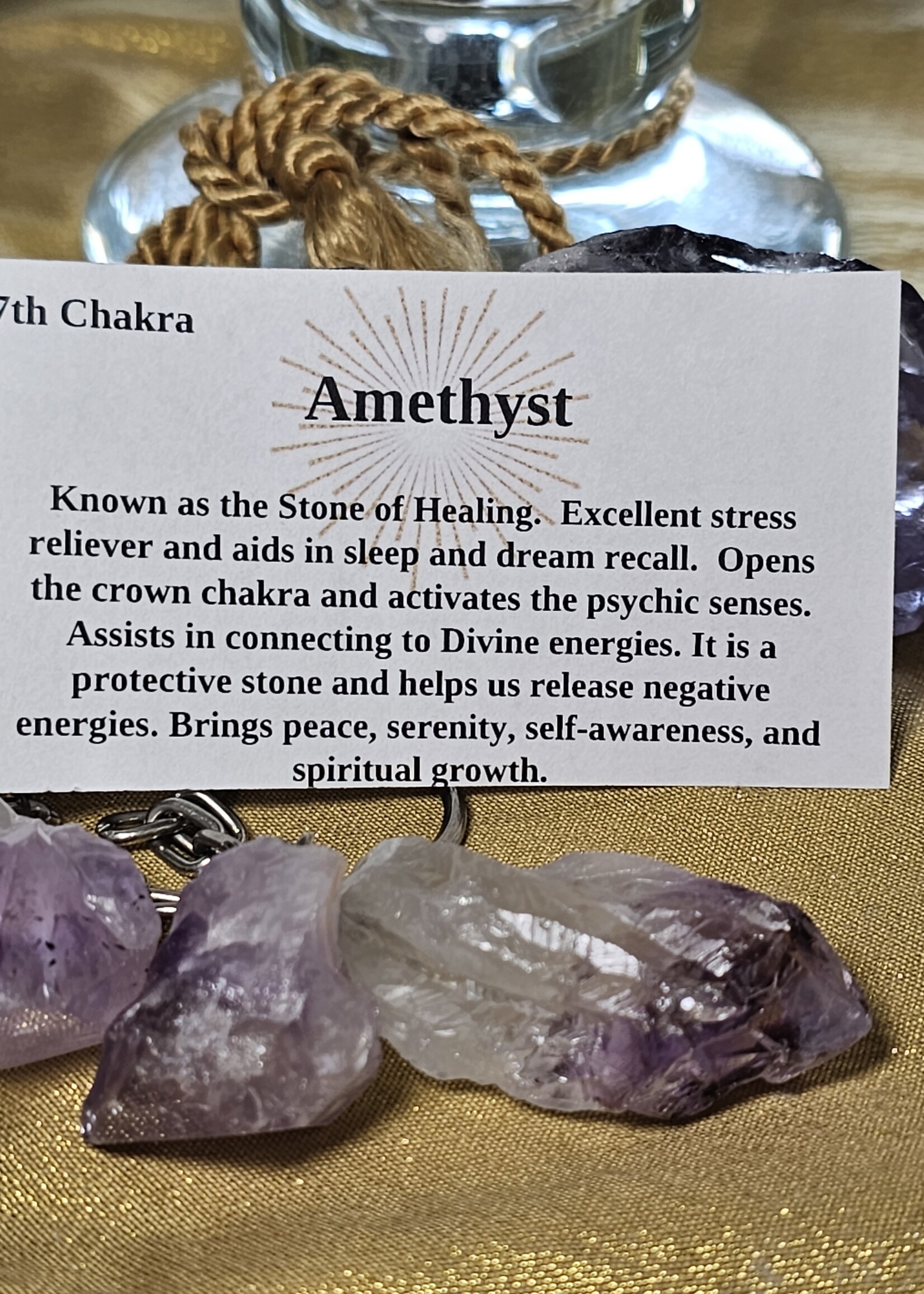 Amethyst Point Keychain