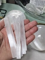 Selenite  Sticks for Grinding L 4" x D 0.5"