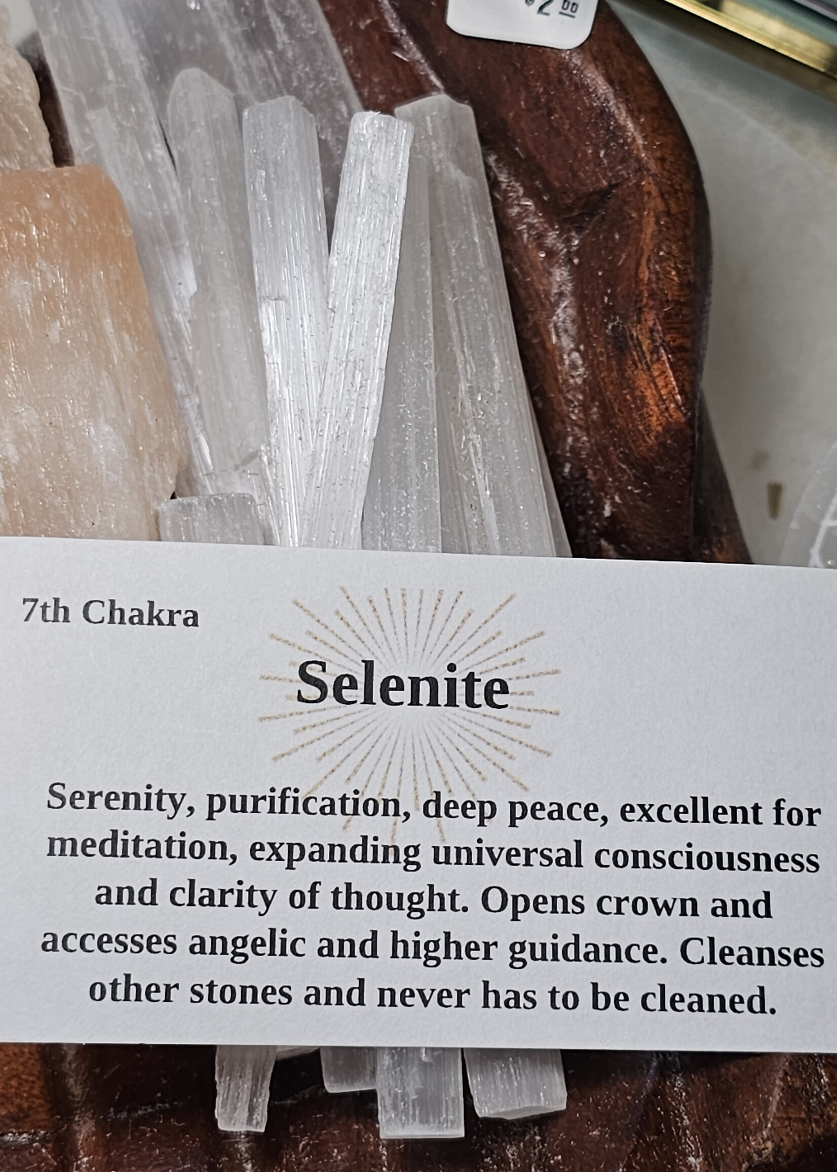 Selenite  Sticks for Grinding L 4" x D 0.5"