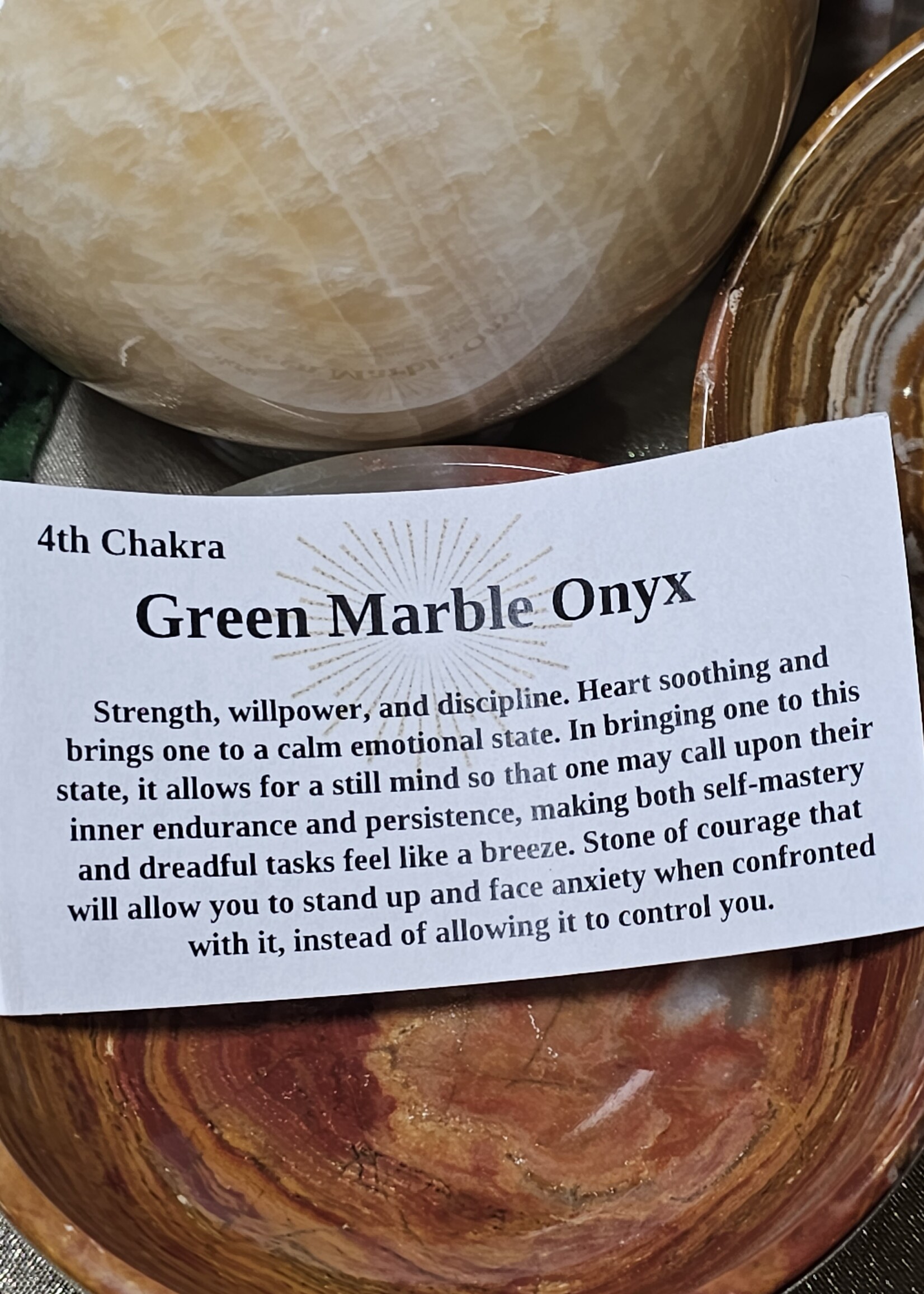 Green/ Multi Onyx Bowls 4"