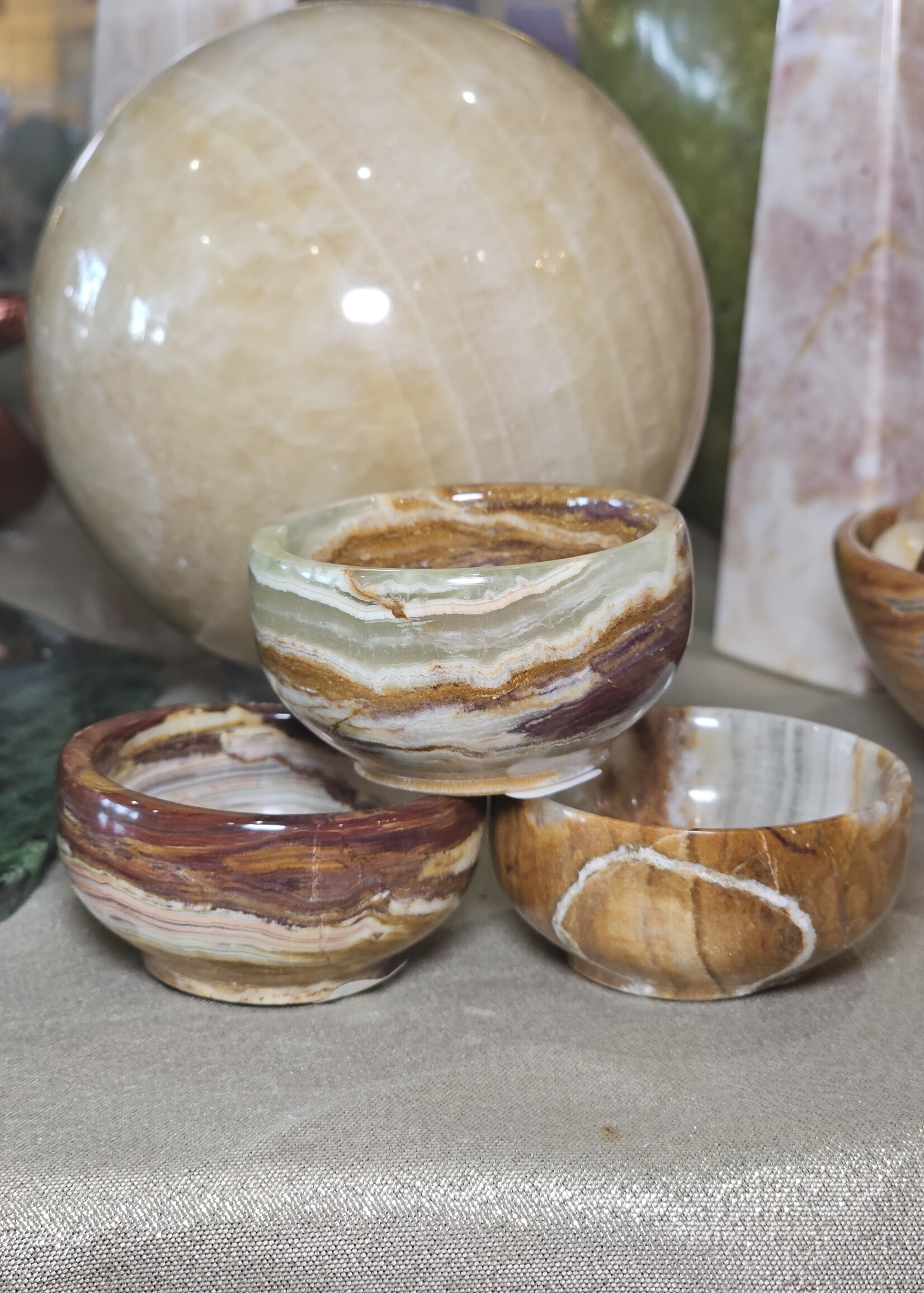 Mini Bowls Green Onyx
