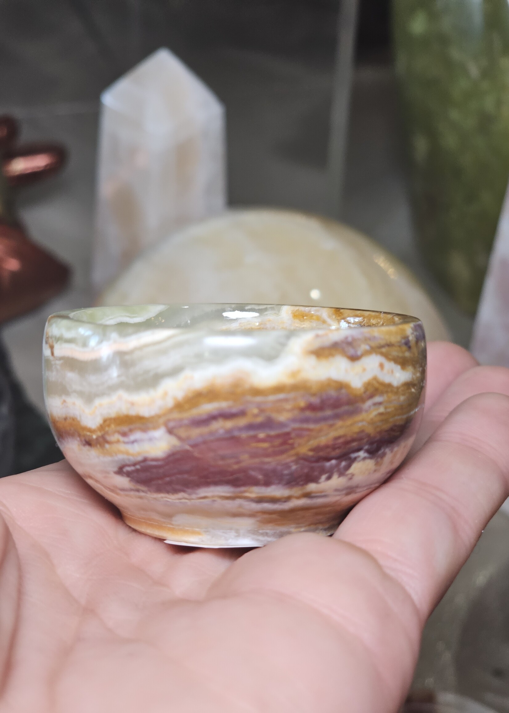 Mini Bowls Green Onyx