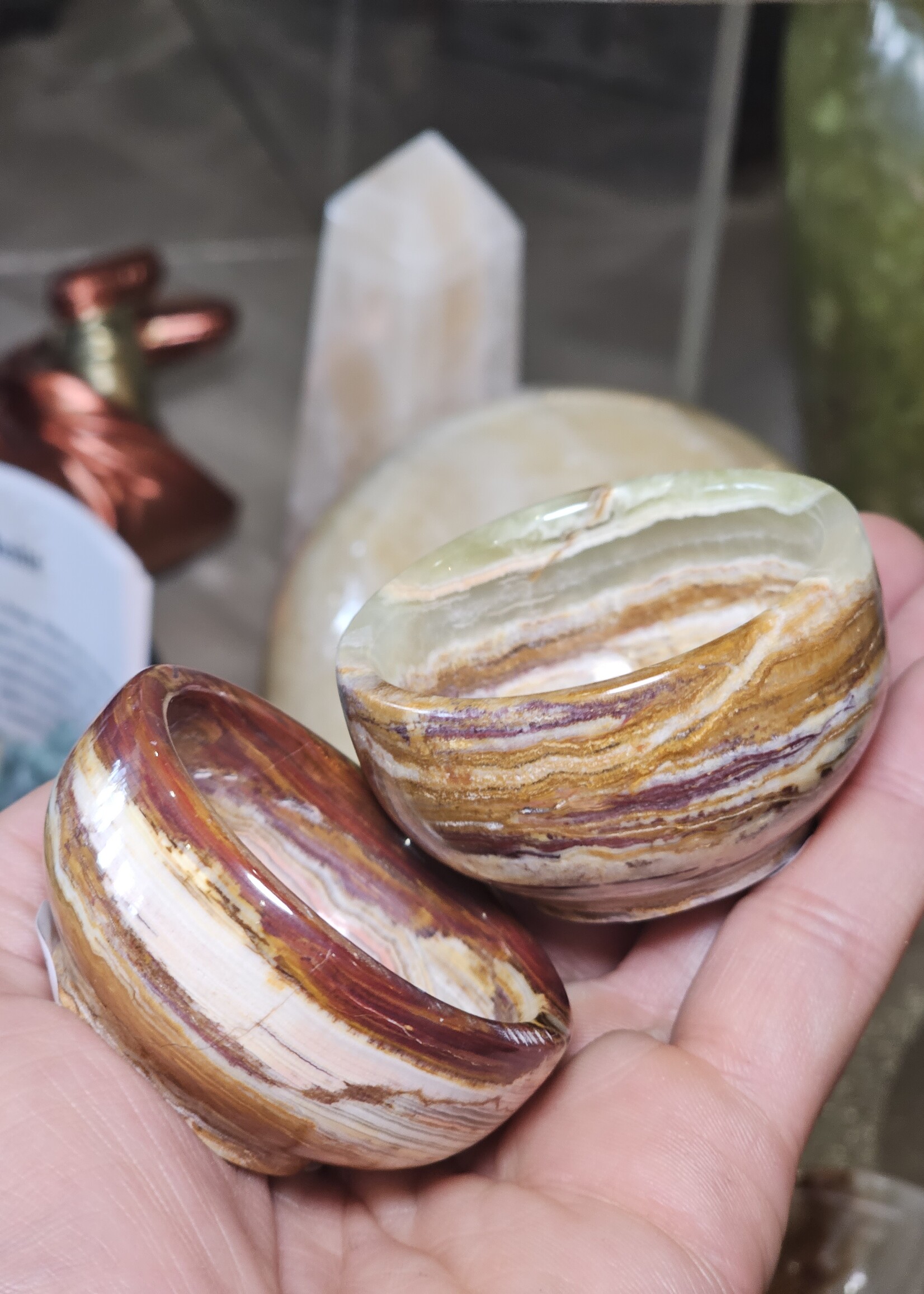 Mini Bowls Green Onyx