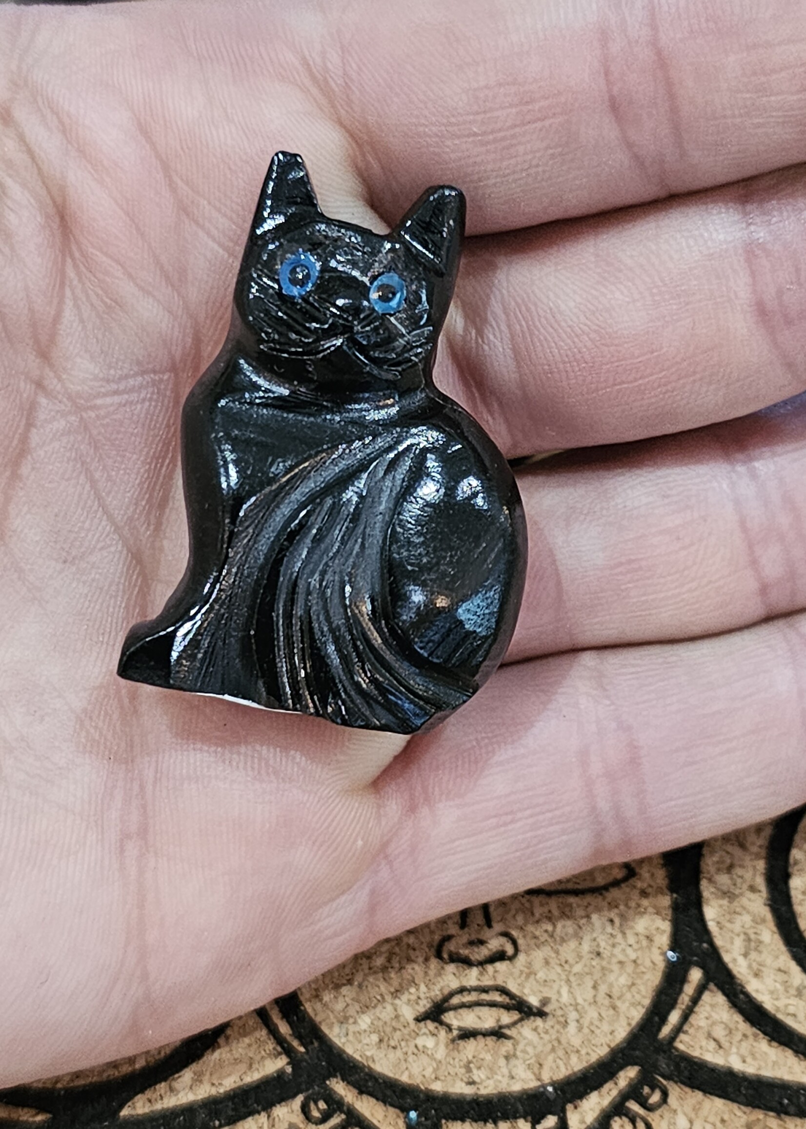 Cat Onyx Carving 1.5" x 1"