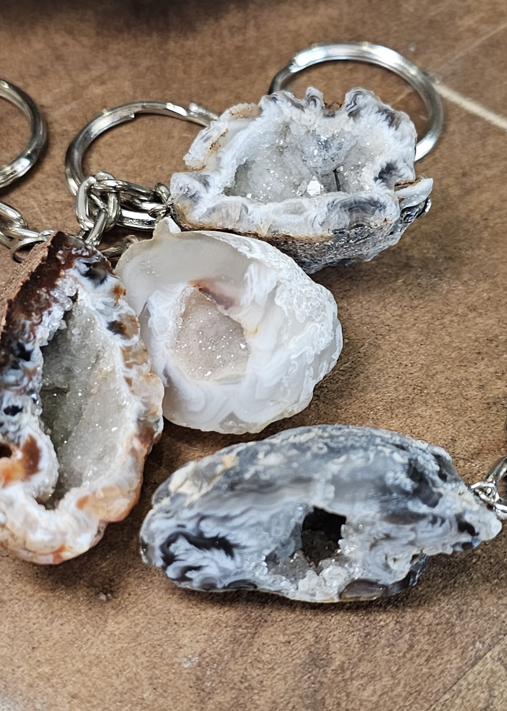 Geode Keychain
