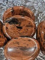 Mahogany Obsidian Worry Stone 2" x 1.5"