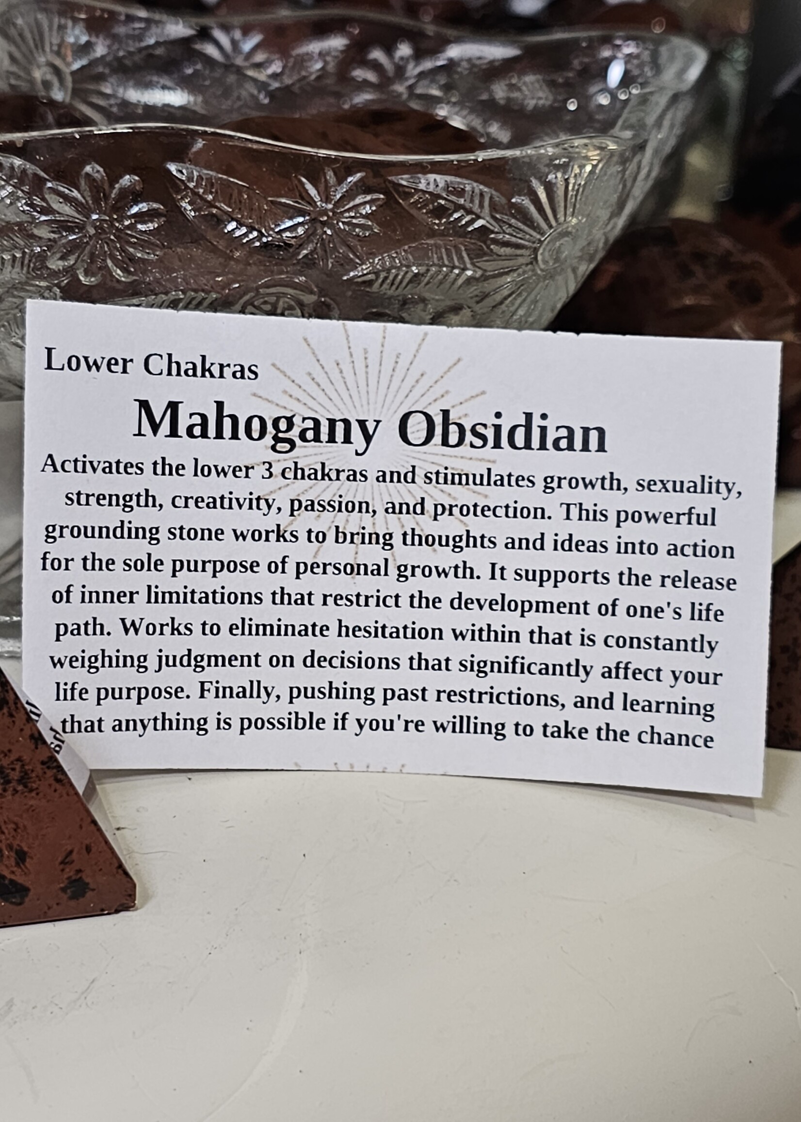 Mahogany Obsidian Pyramid