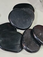 Black Obsidian Worry Stone 2" x 1.5"