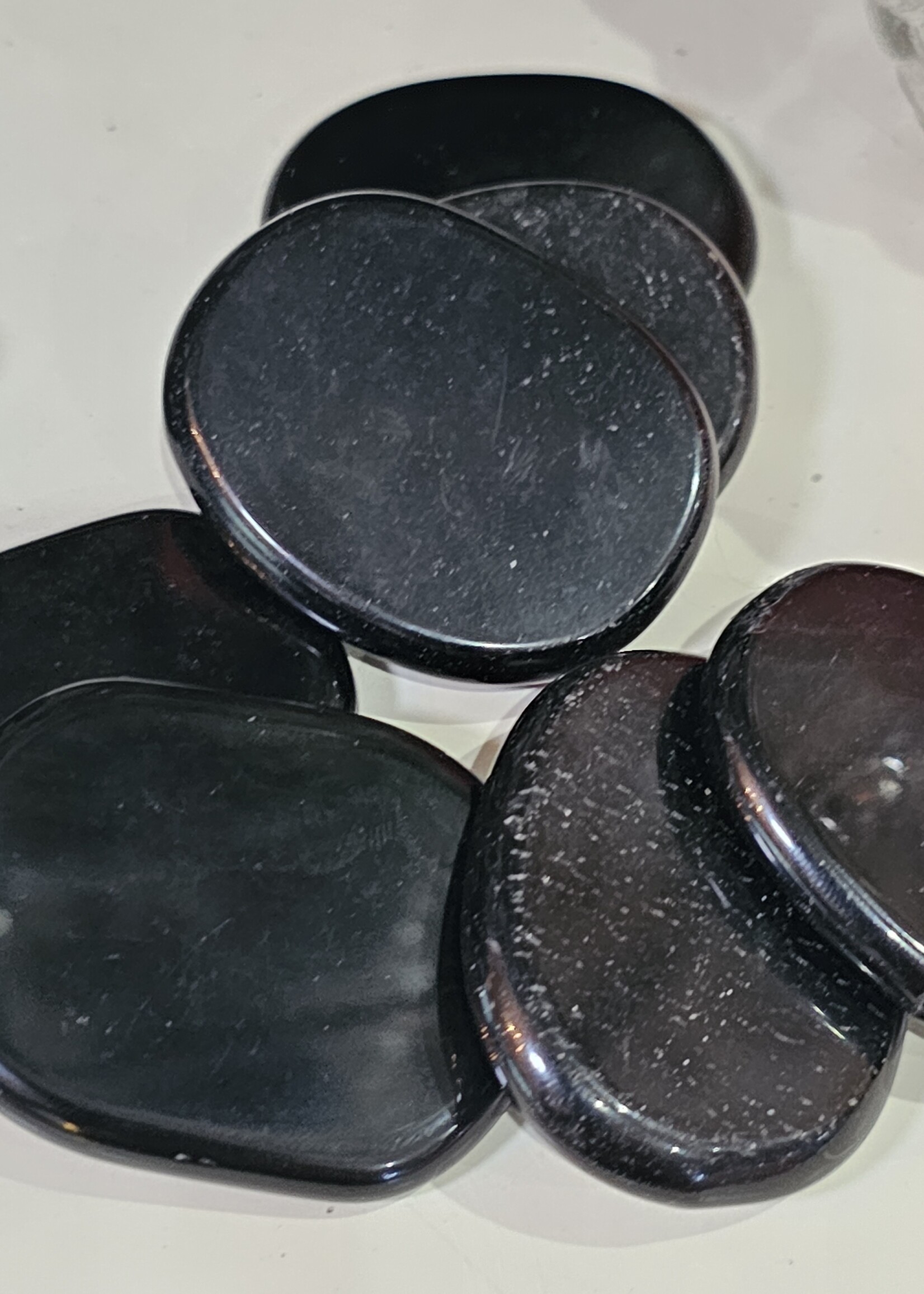 Black Obsidian Worry Stone 2" x 1.5"