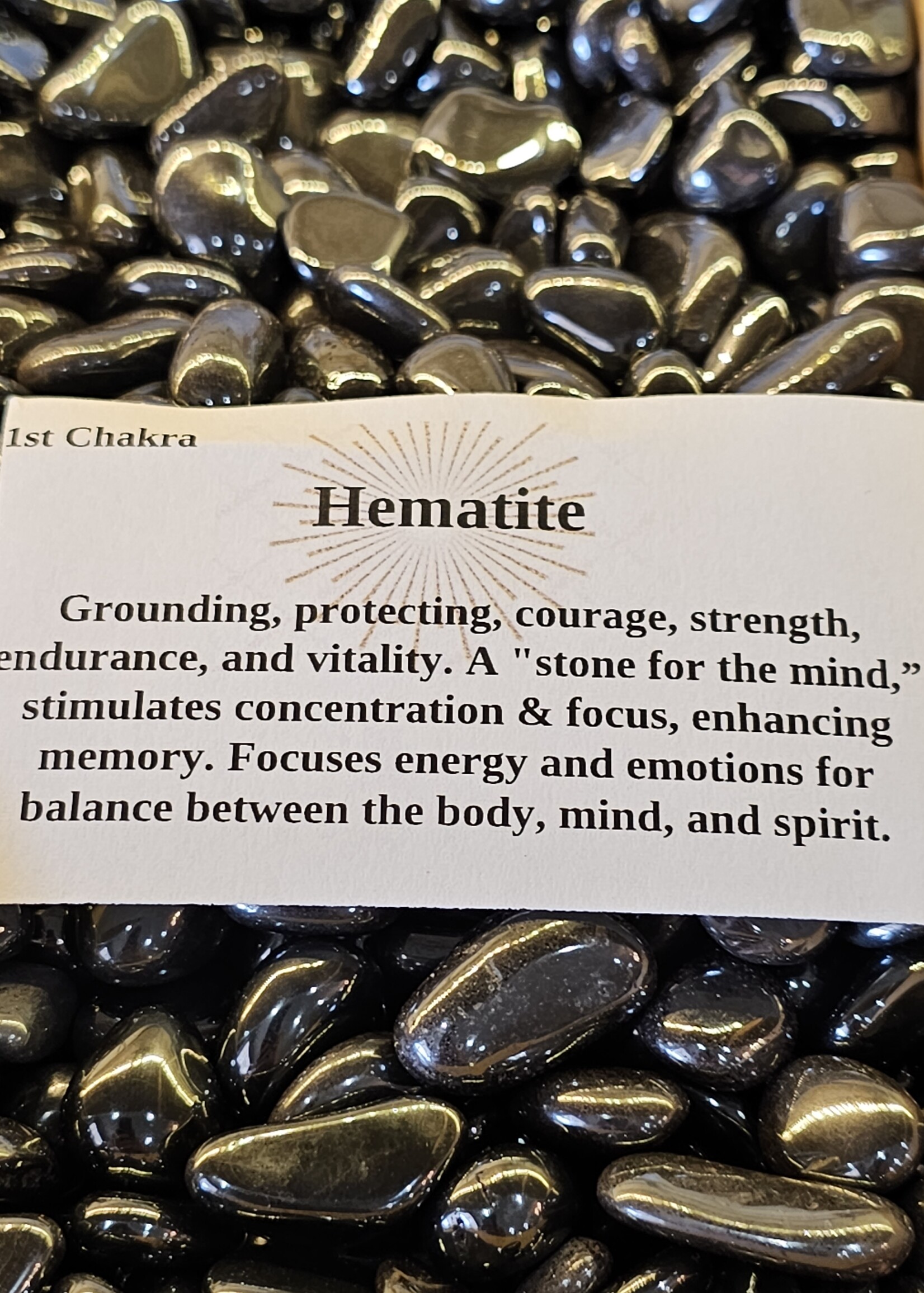 Hematite Tumbled, Small