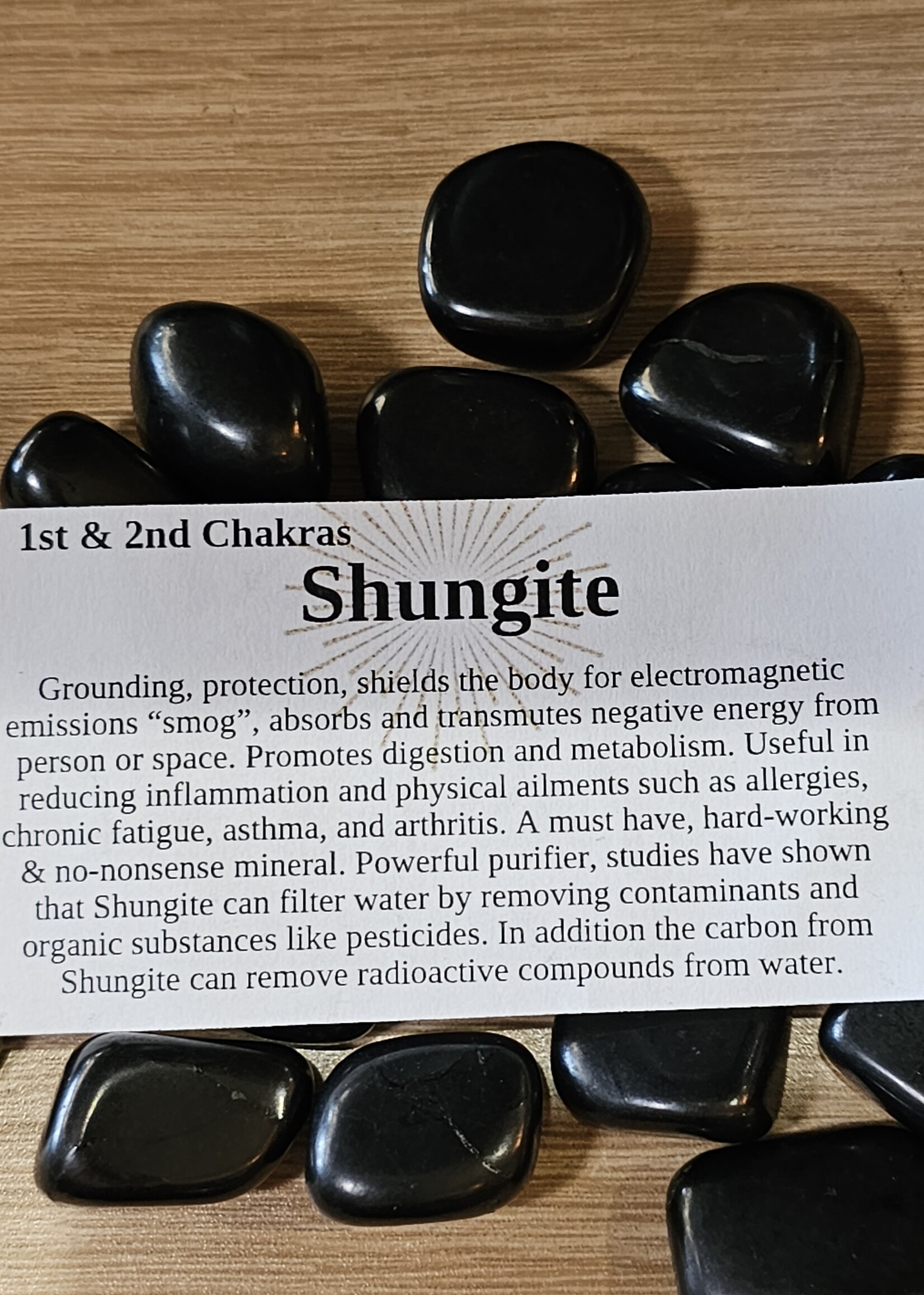Shungite Tumbled, Medium