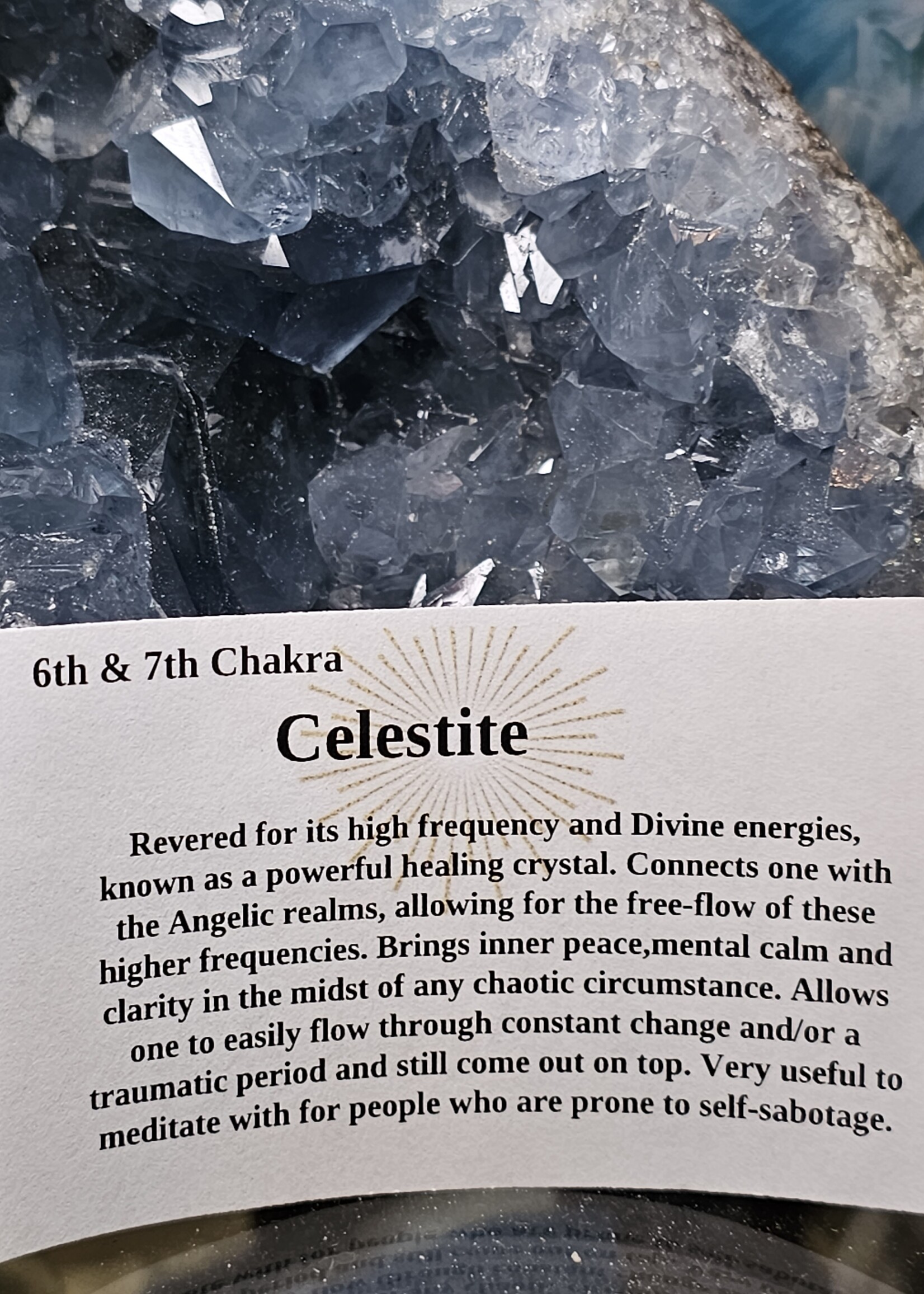 Celestite Rough Pebble 0.5" x 0.5"