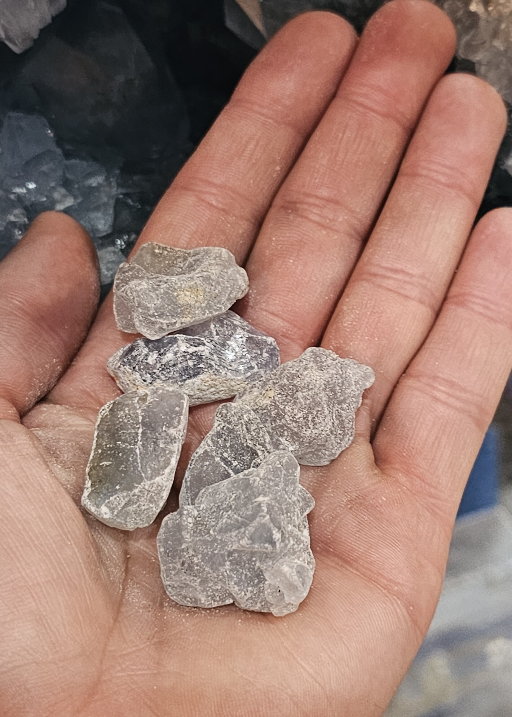 Celestite Rough Pebble 0.5" x 0.5"