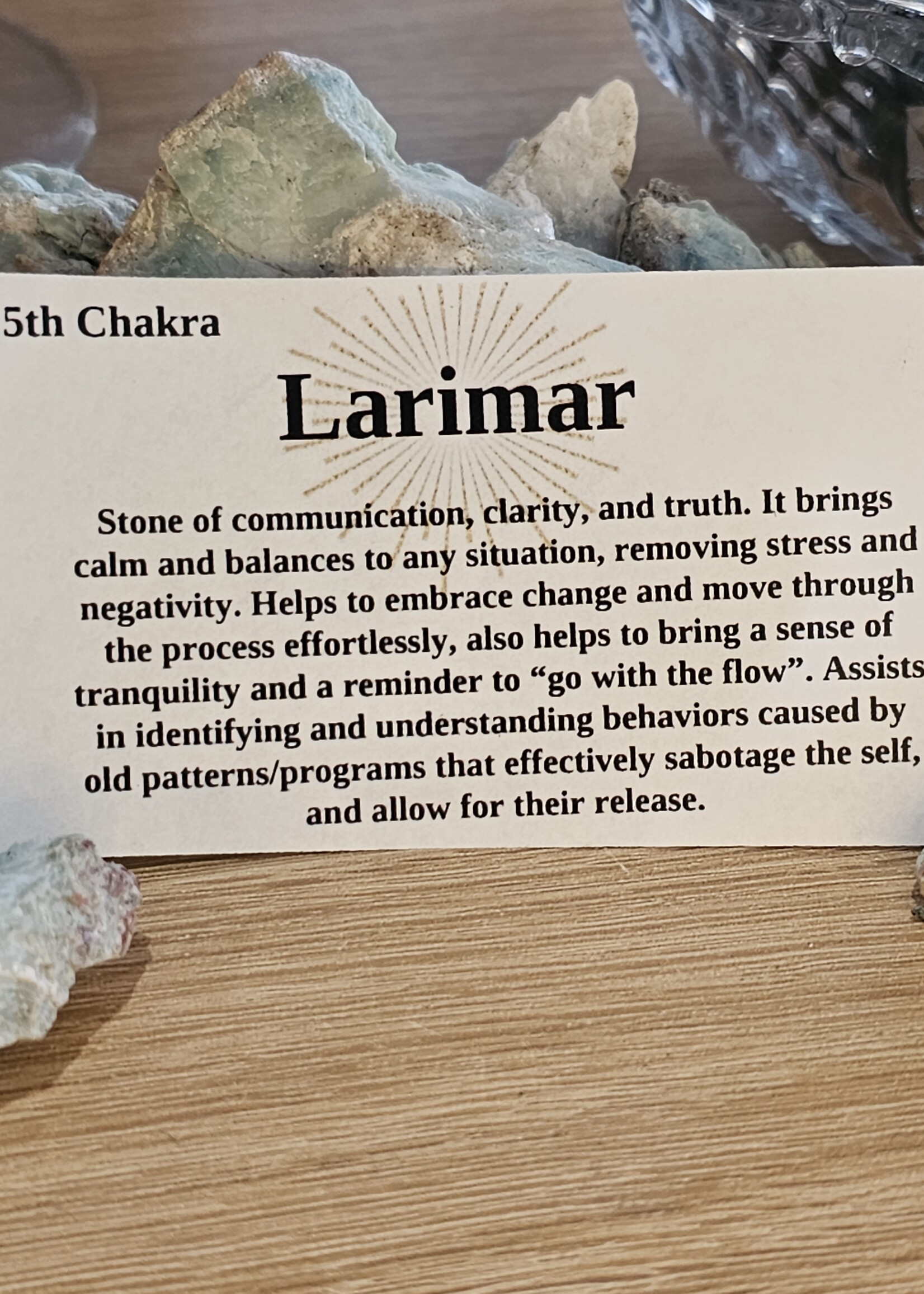 Larimar Rough 2 x 1.5"