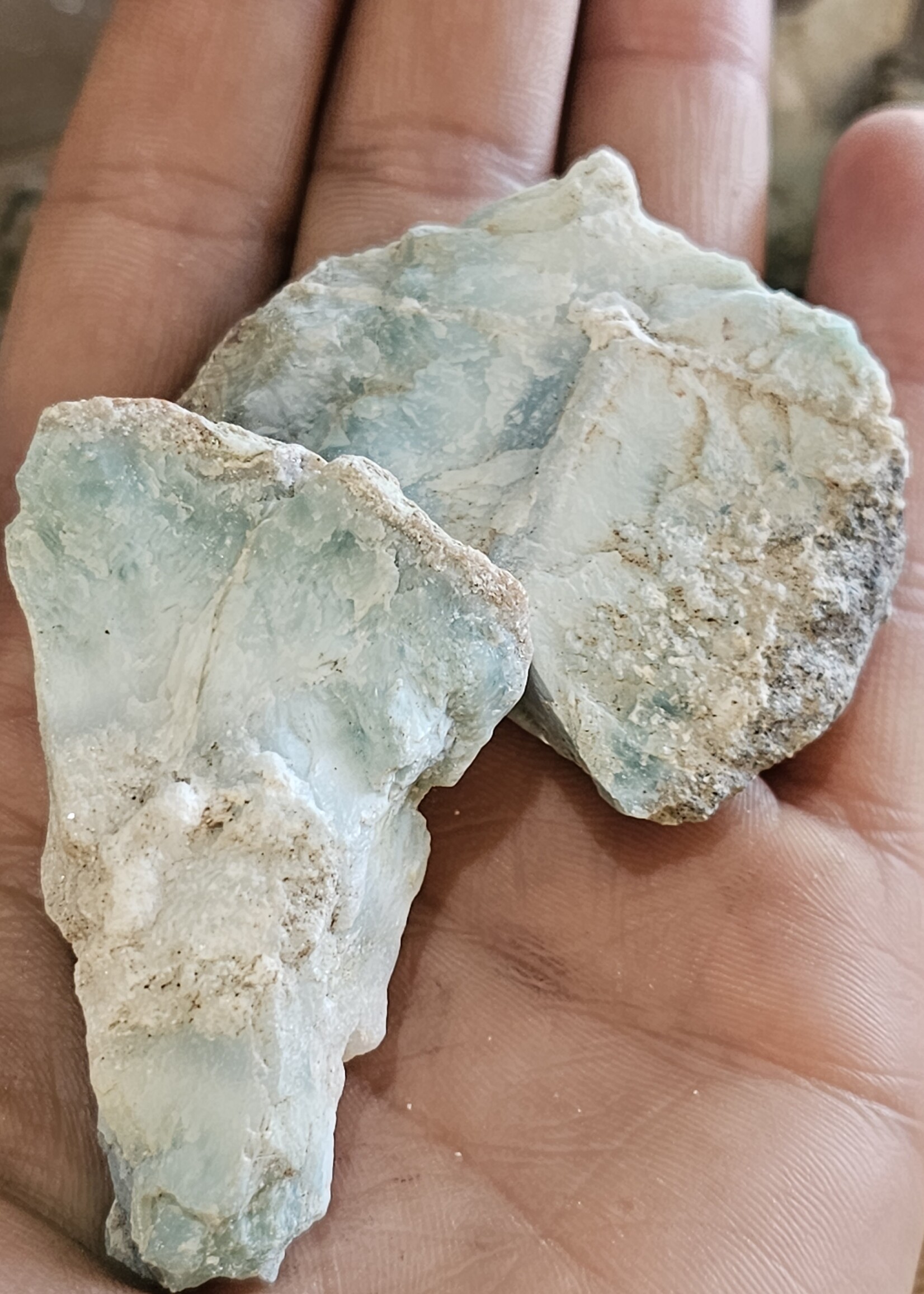 Larimar Rough 2 x 1.5"
